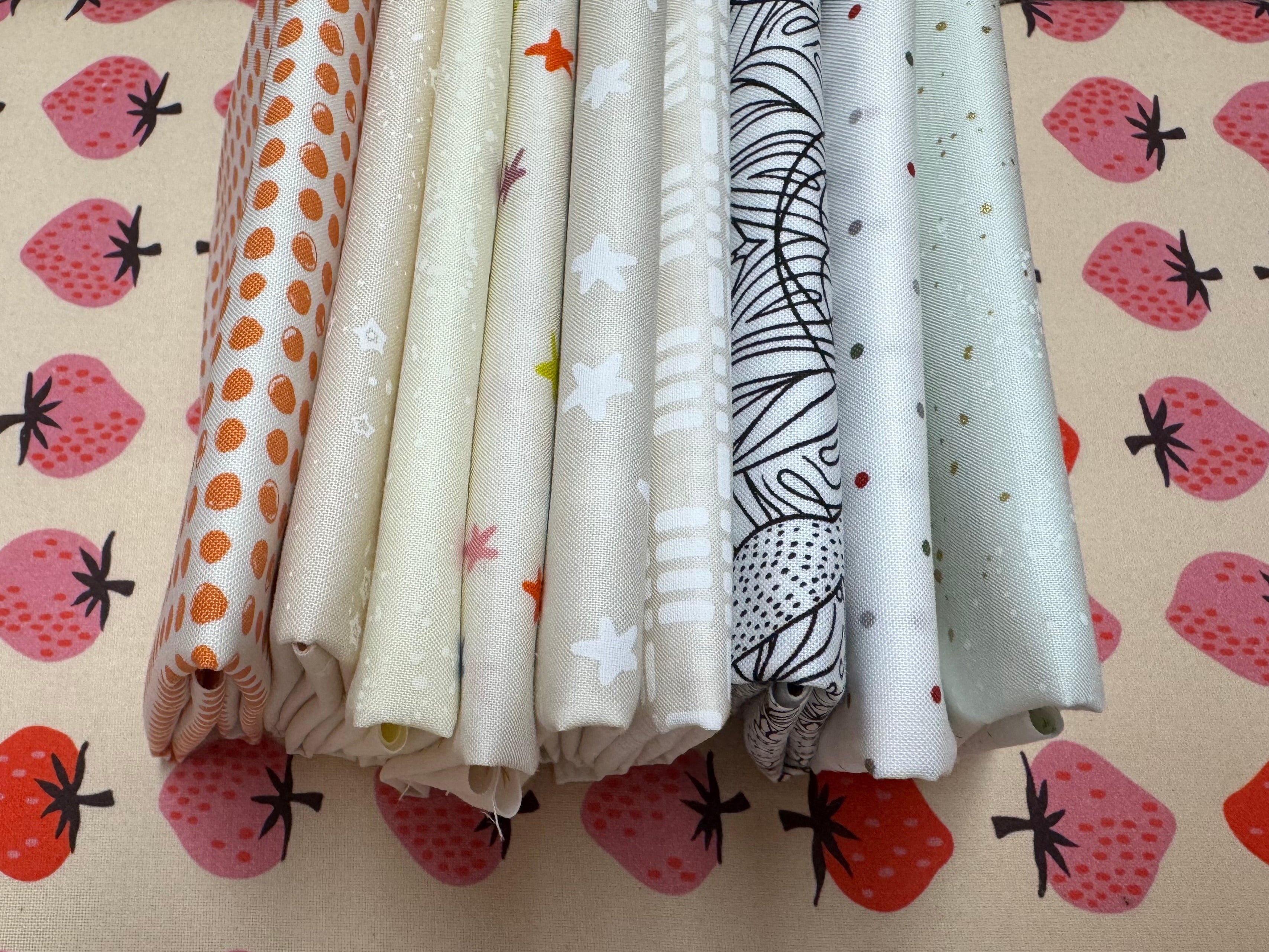 Low Volume Fat Quarter Bundle - 9 FQs | Ruby Star Society + Moda (Neutrals)