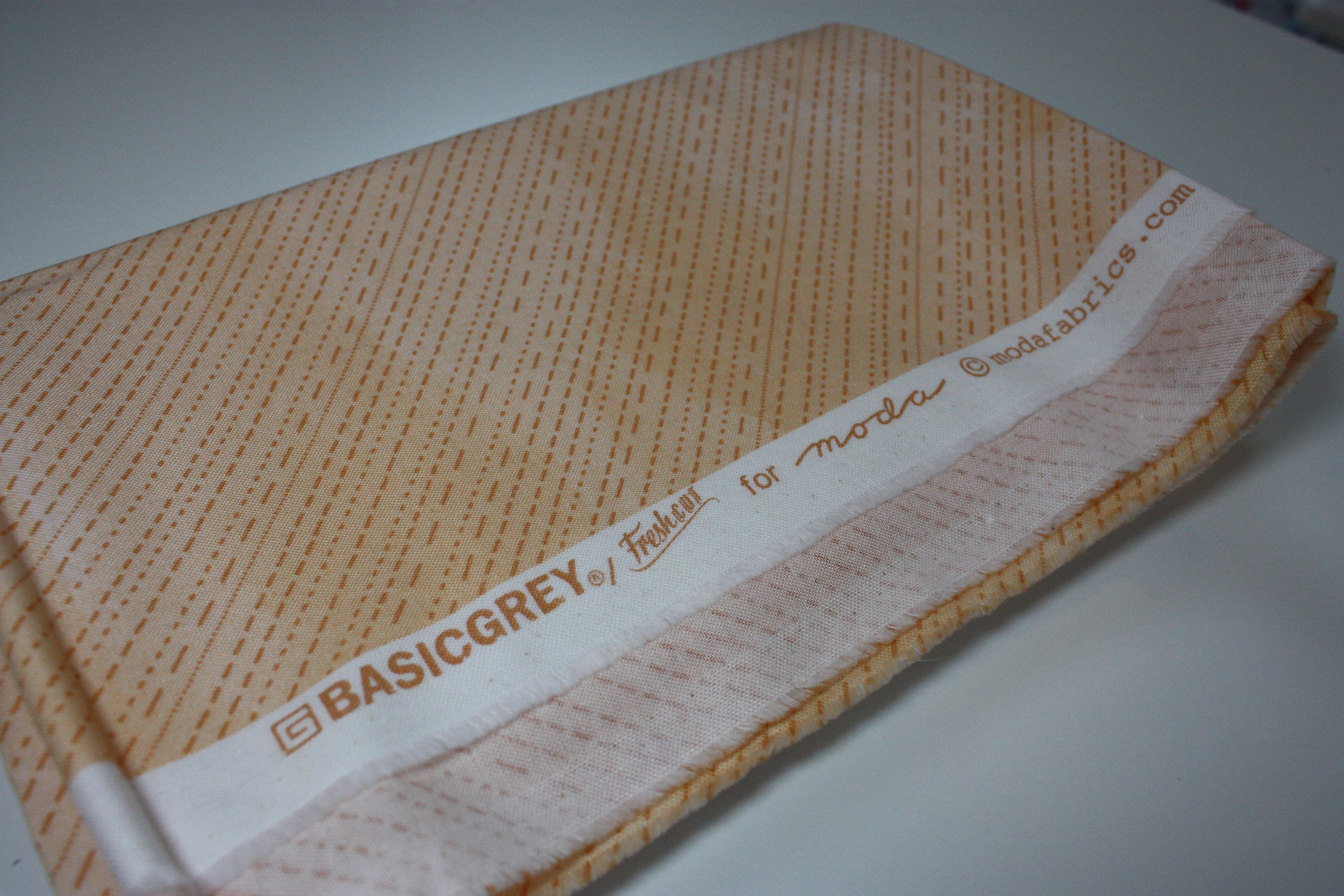 Fresh Cut Fabric- 1 Yard Orange Stripe by BasicGrey for Moda