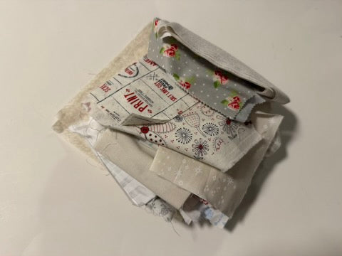 Low Volume Scrap Bag - Designer Fabric Mix for Modern Quilting