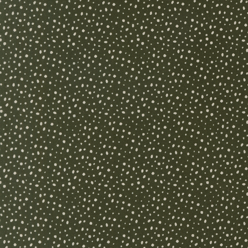 Gingerbread Lane Flurry Dots in Pine | Kiley's Quilt Room