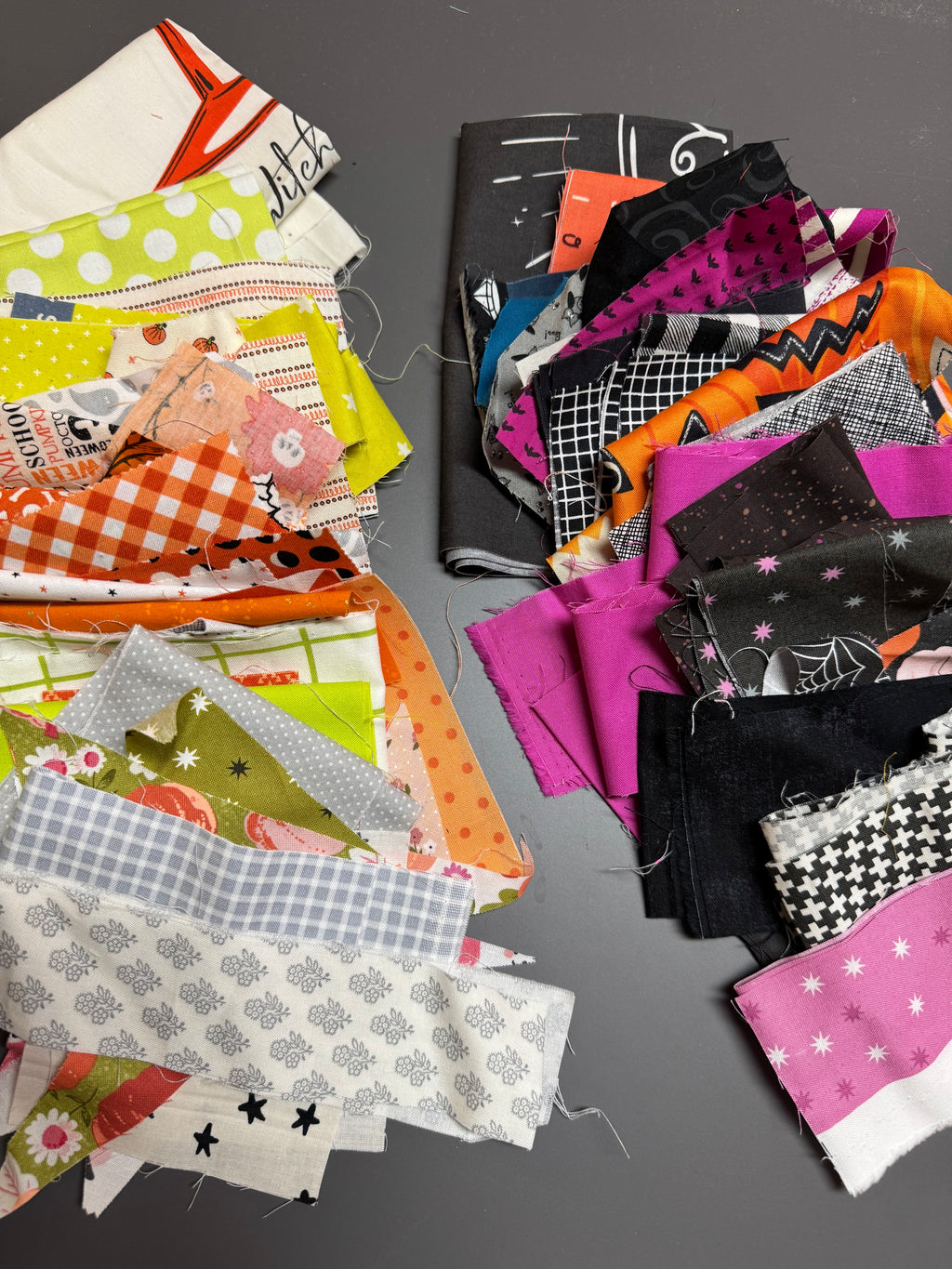 Halloween Magic Scrap Bag - 7.5 oz | Halloween Fabric Mix (Moda, Ruby Star Society, Art Gallery