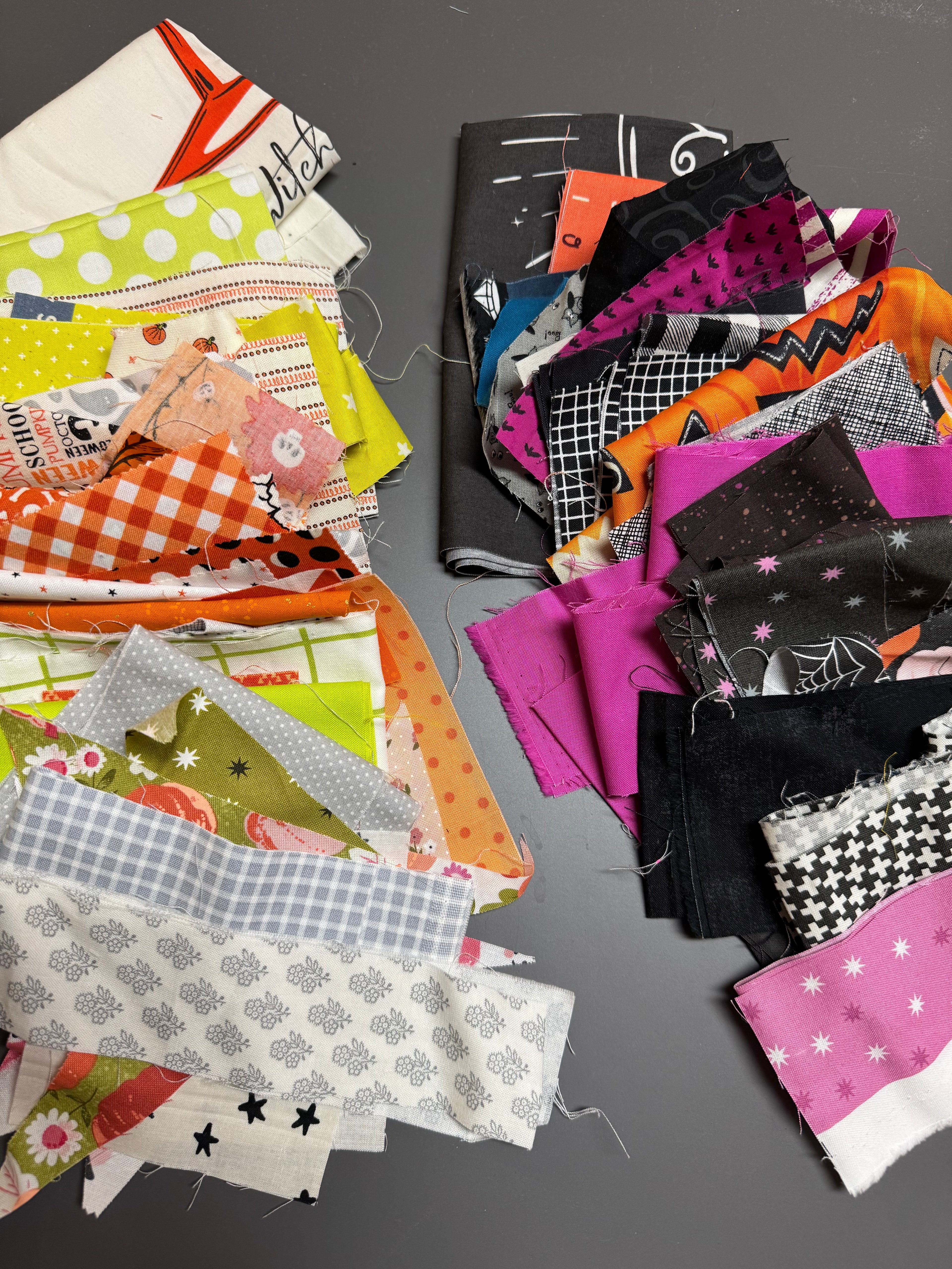 Halloween Magic Scrap Bag - 7.5 oz | Halloween Fabric Mix (Moda, Ruby Star Society, Art Gallery