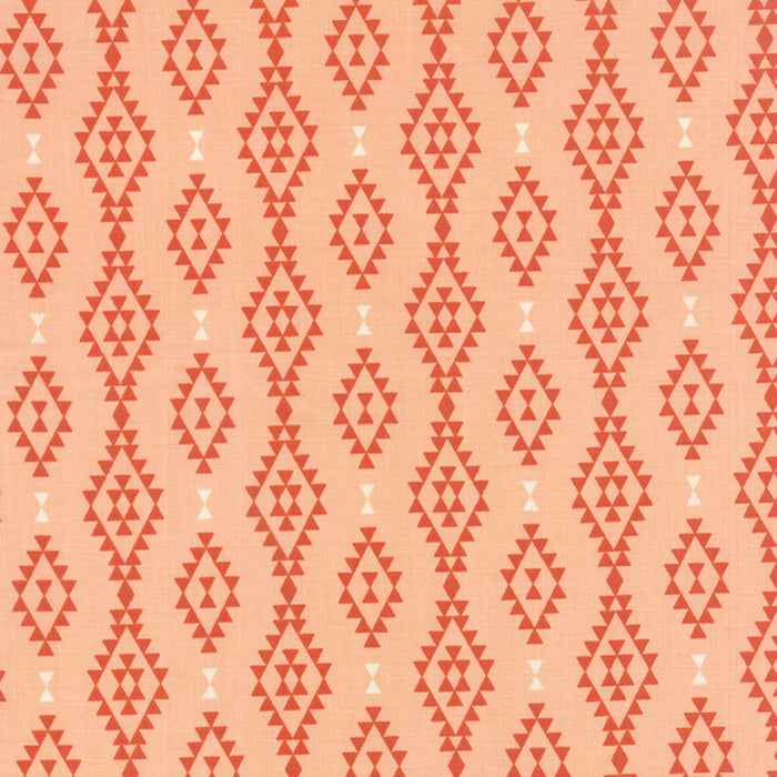 Moda Nomad Fabric - 3 Yards Peach Print by Urban Chiks (OOP)