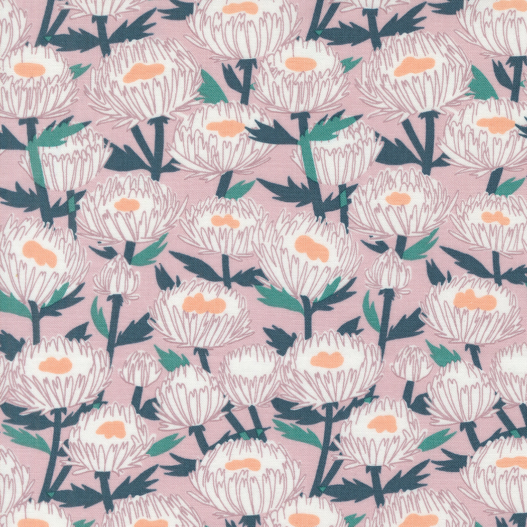 Love Letter Floral in Mauve - Moda Fabric by Lizzy House