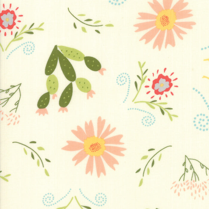 Walkabout Fabric Cut- Ivory Cactus