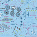 High Flight Ground School in Sky - Sariditty for Moda Fabrics