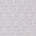 High Flight Phonetic Alphabet in Smoke - Sariditty for Moda Fabrics
