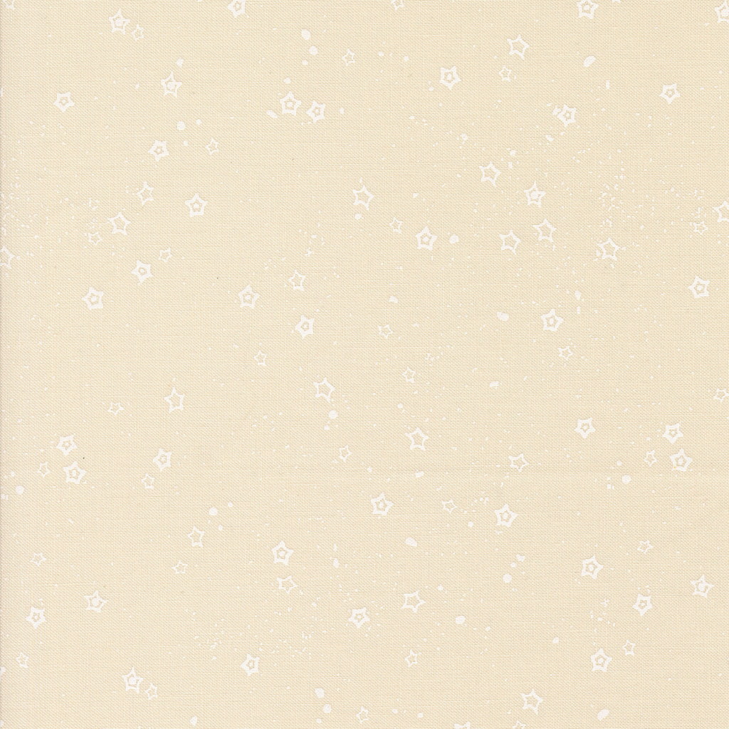 Foraged, Found, and Hand Me Down Stardust in Eggshell White - Moda Fabric by Fancy That Design House