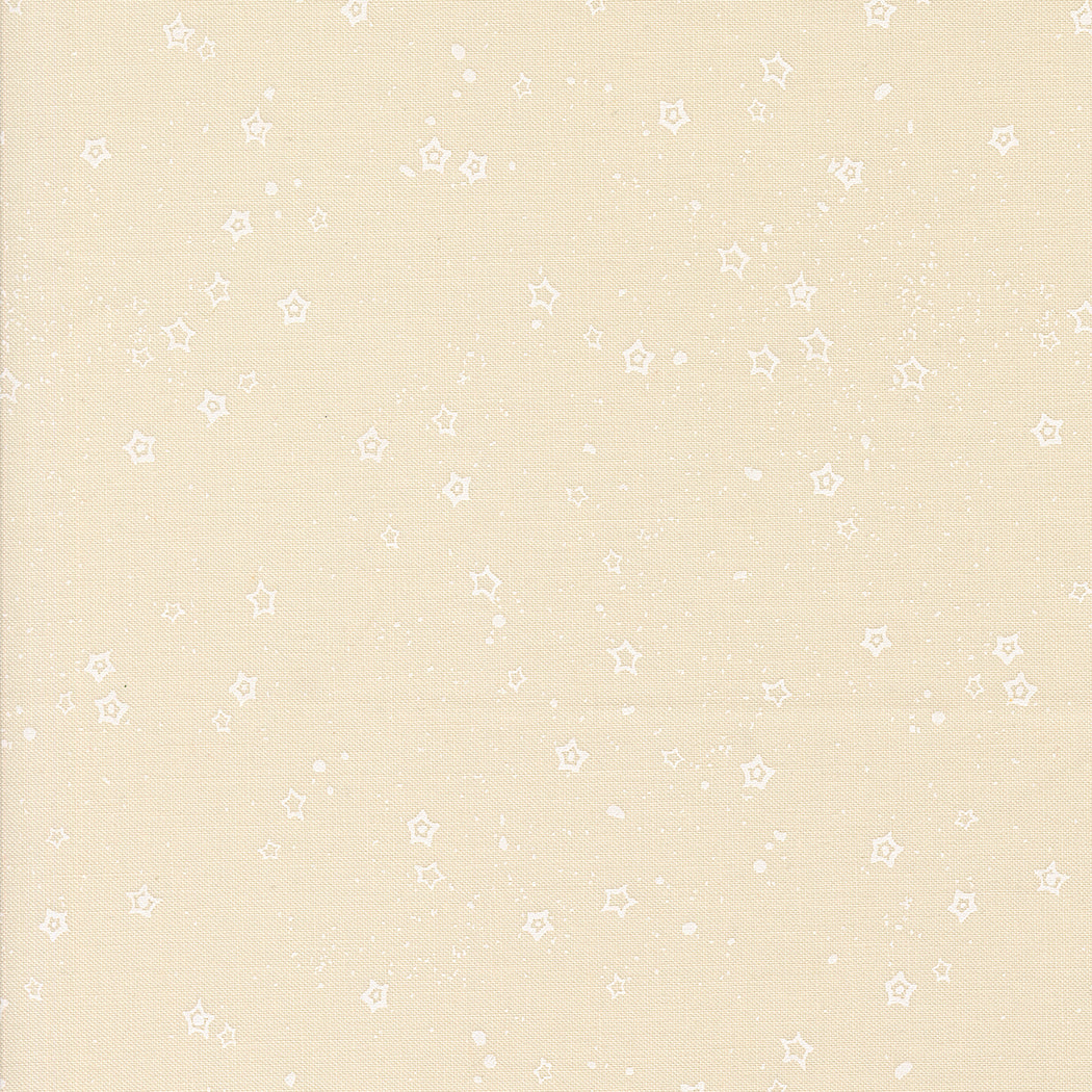 Foraged, Found, and Hand Me Down Stardust in Eggshell White - Moda Fabric by Fancy That Design House