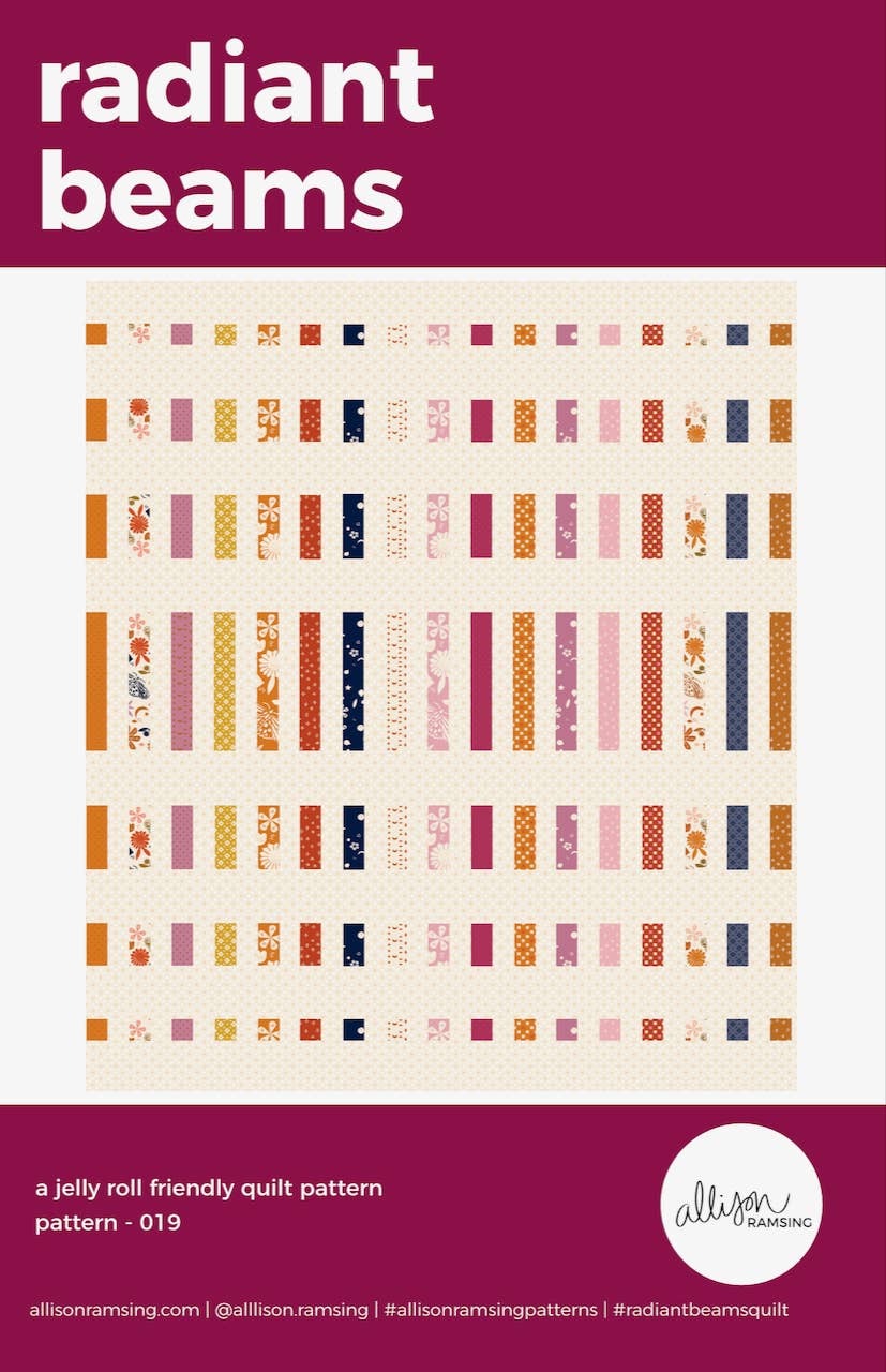 Radiant Beams Quilt Pattern - Printed