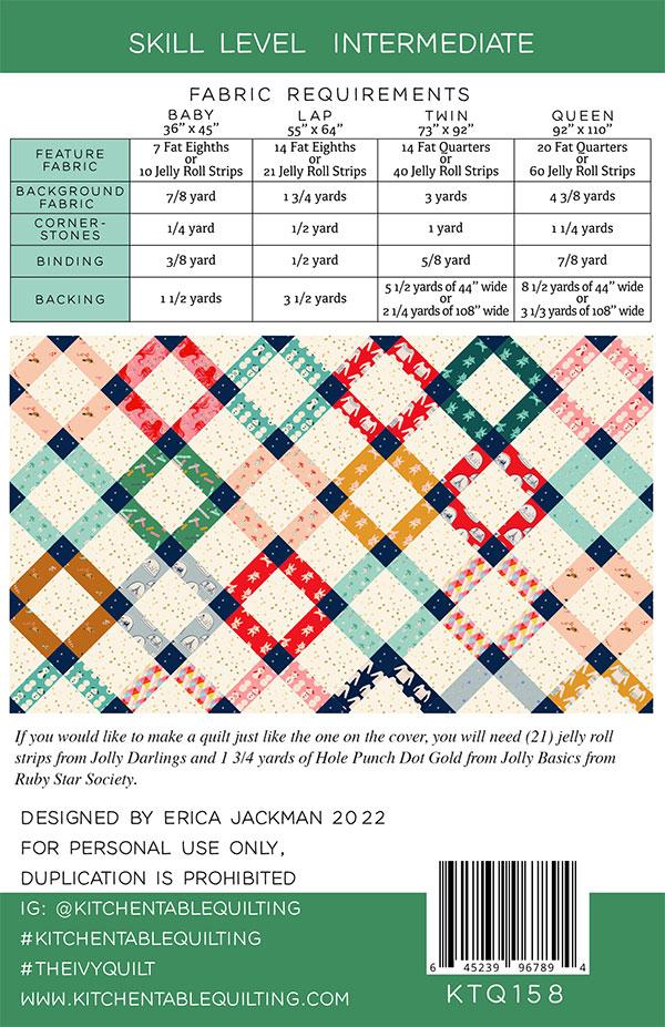 Ivy Printed Pattern- Kitchen Table Quilting