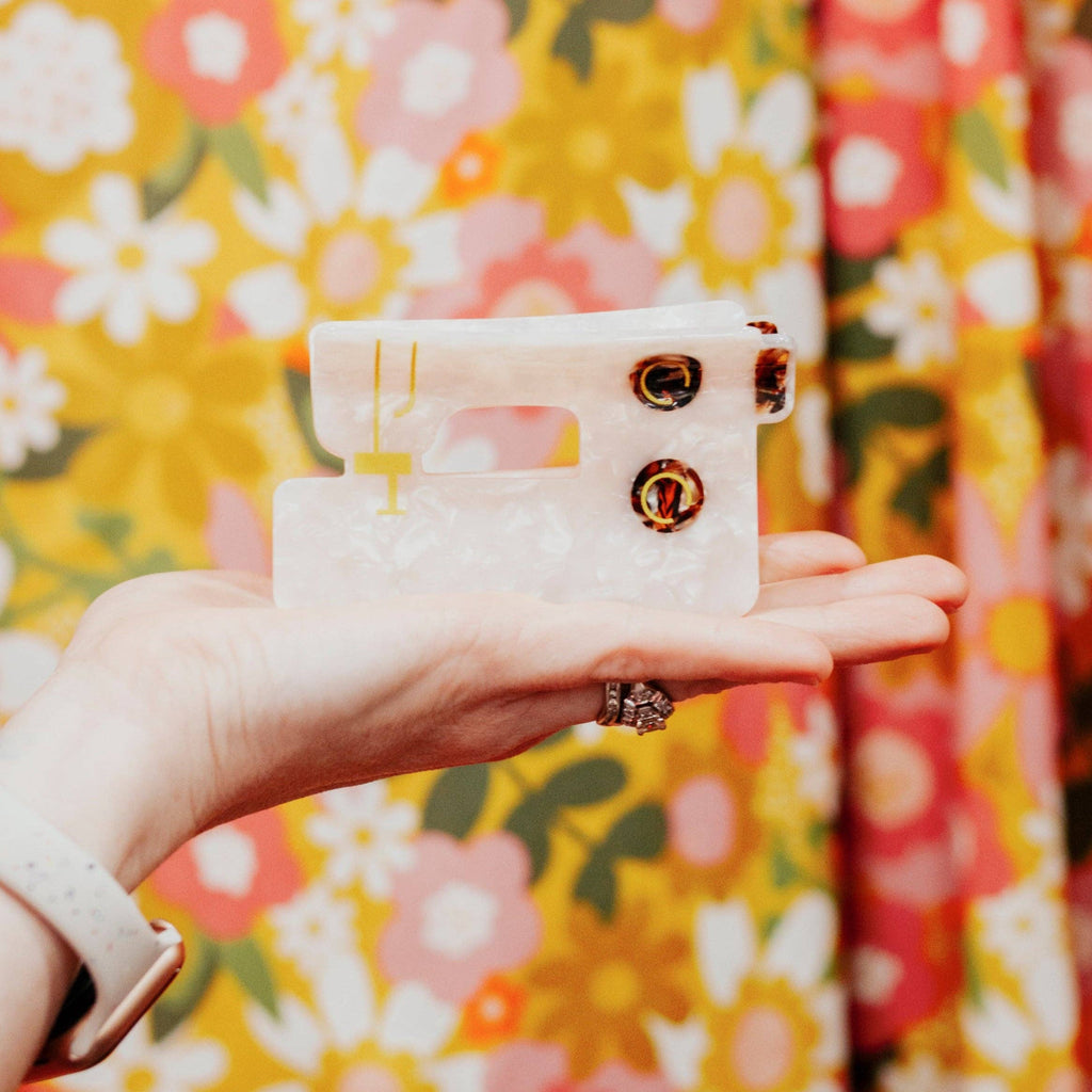 Sewing Machine Hair Claw Clip - Sarah Hearts