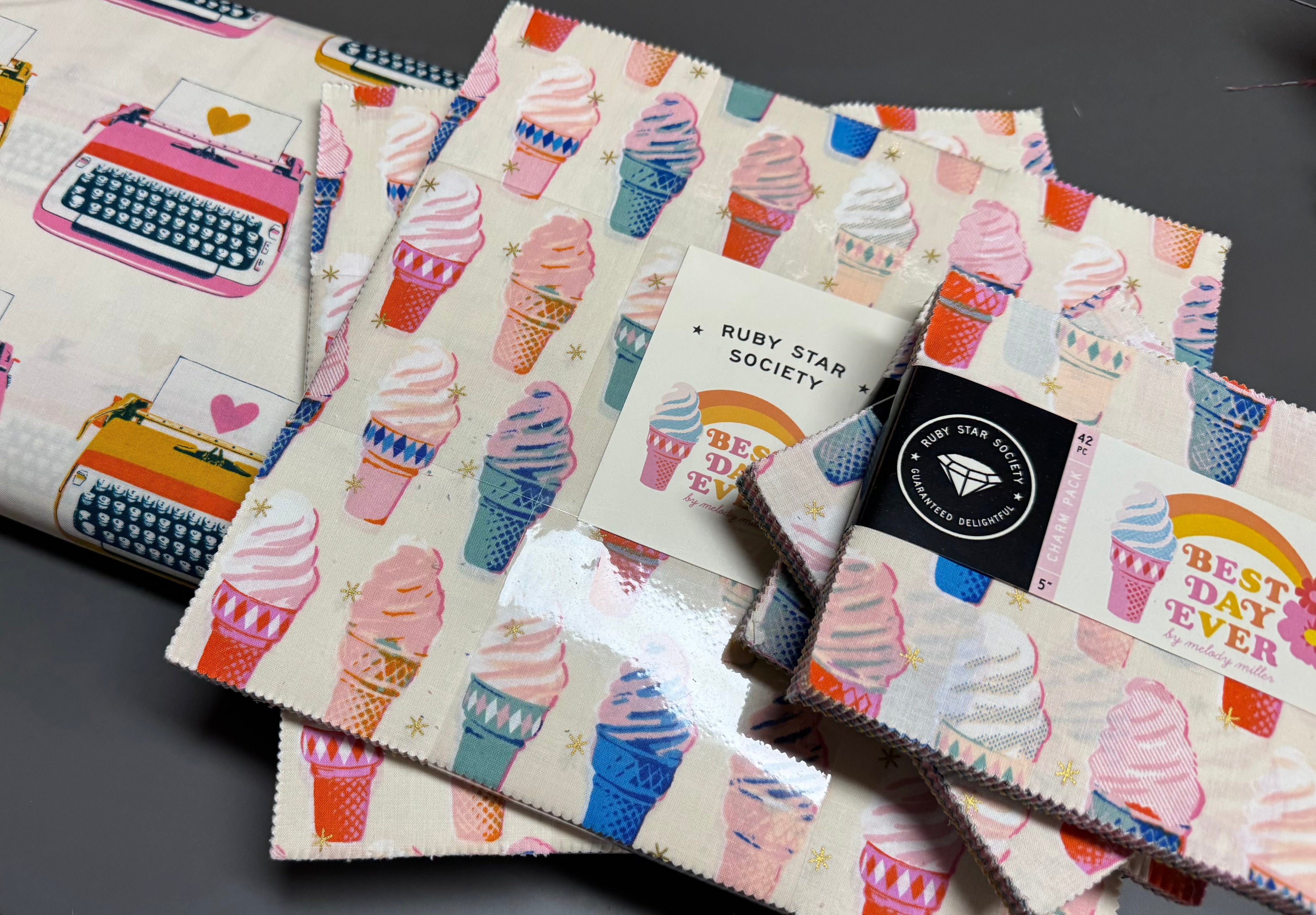 Best Day Ever Typewriters in Natural - Ruby Star Society Starry in Saddle - by Melody Miller