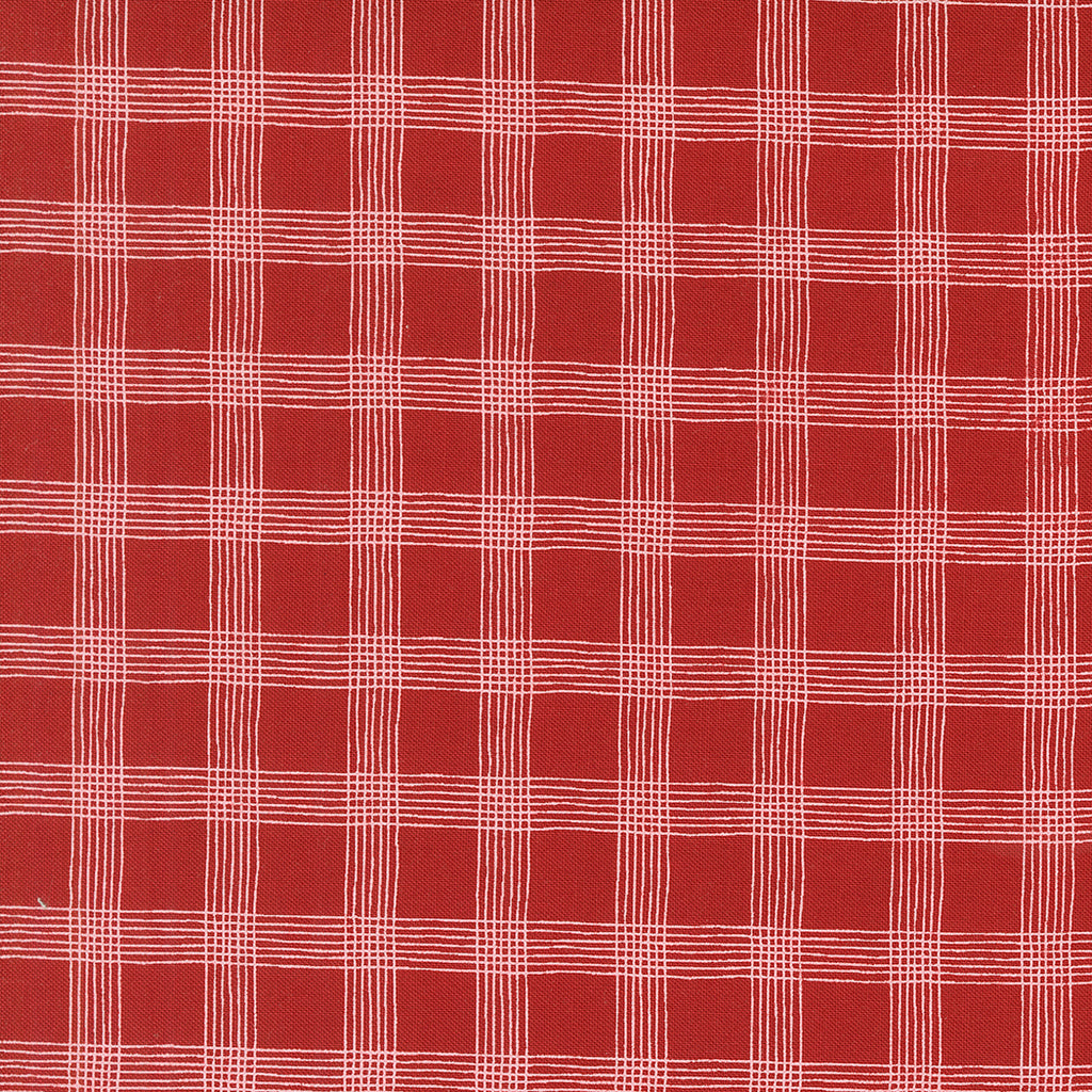 Threads Red Plaid - Moda Fabric by Sweetwater