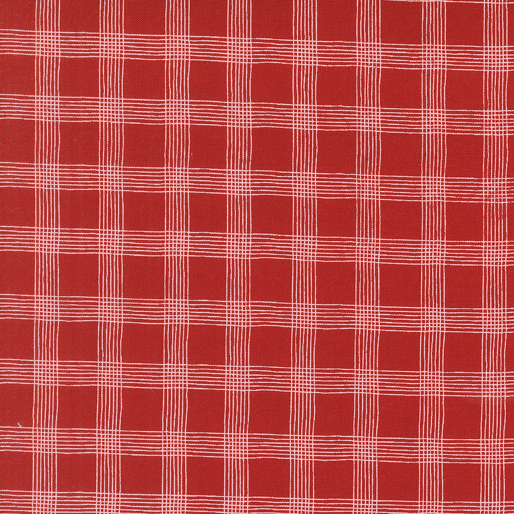 Threads Red Plaid - Moda Fabric by Sweetwater