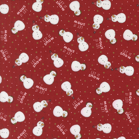 Emmitt and Ivy “The Snow Kids” in Red - Moda Fabric by Sweetwater