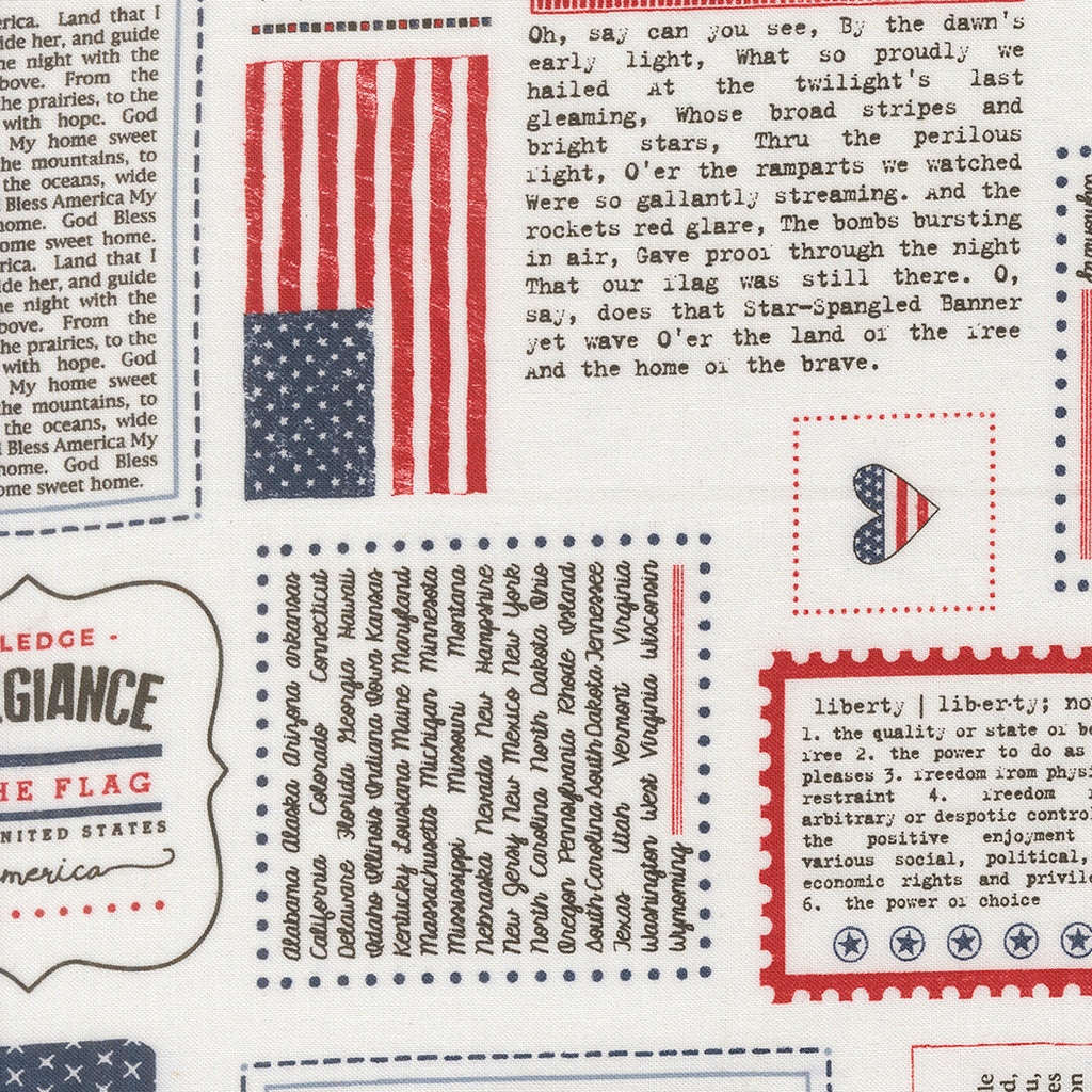 PREORDER Sweetwater Independence Day - All Things American Words in Vanilla