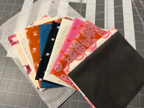 Mixed Mystery Fat Eighth Scrap Pack- 10 Assorted Fabric Cuts