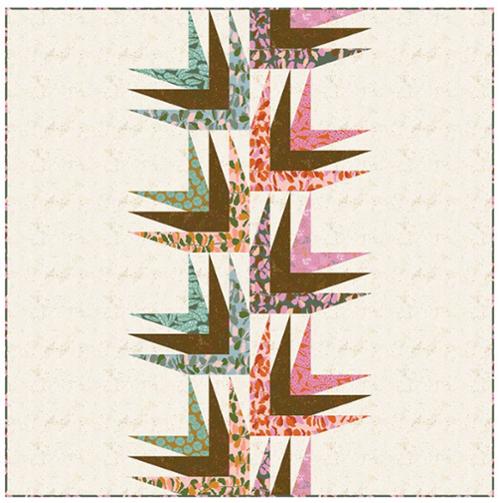 Prickly Petals Quilt Printed Pattern- Whole Circle Studio