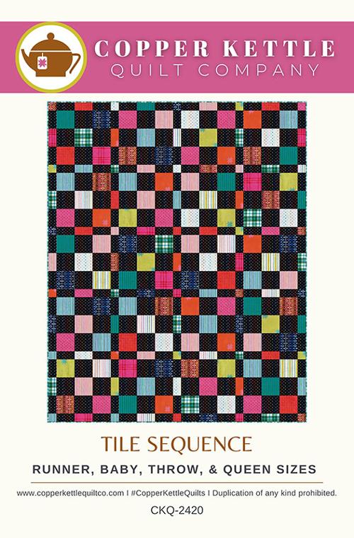 Tile Sequence Printed Pattern- Copper Kettle Quilt Company