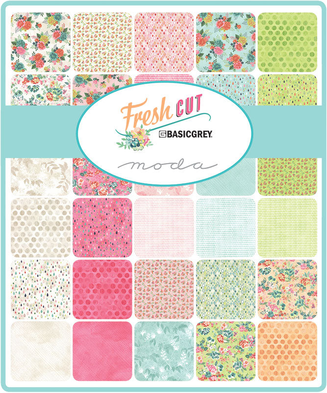Fresh Cut Jelly Roll - BasicGrey for Moda Fabrics (Rare,OOP)