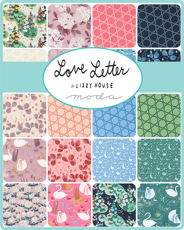 Love Letter Floral in Mauve - Moda Fabric by Lizzy House