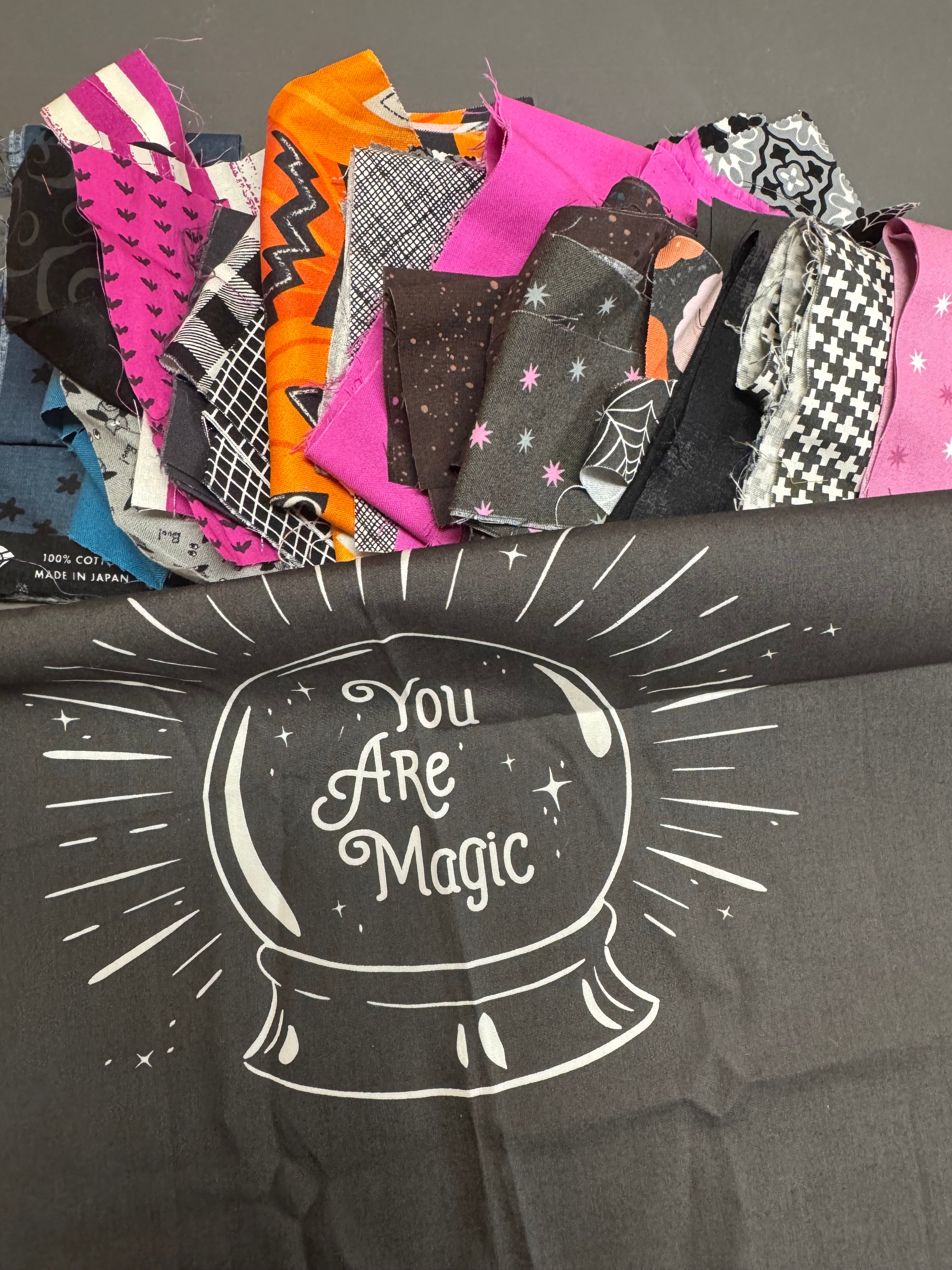 Halloween Magic Scrap Bag - 7.5 oz | Halloween Fabric Mix (Moda, Ruby Star Society, Art Gallery