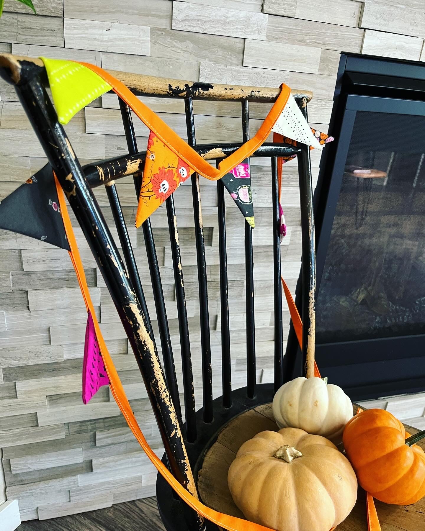 Spooky N’ Witchy Small Bunting | Halloween Fabric Garland