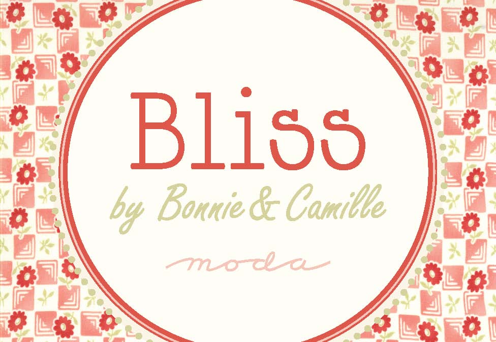 Bliss Fabric Cut - 1 Yard Green Floral Print by Bonnie and Camille for Moda