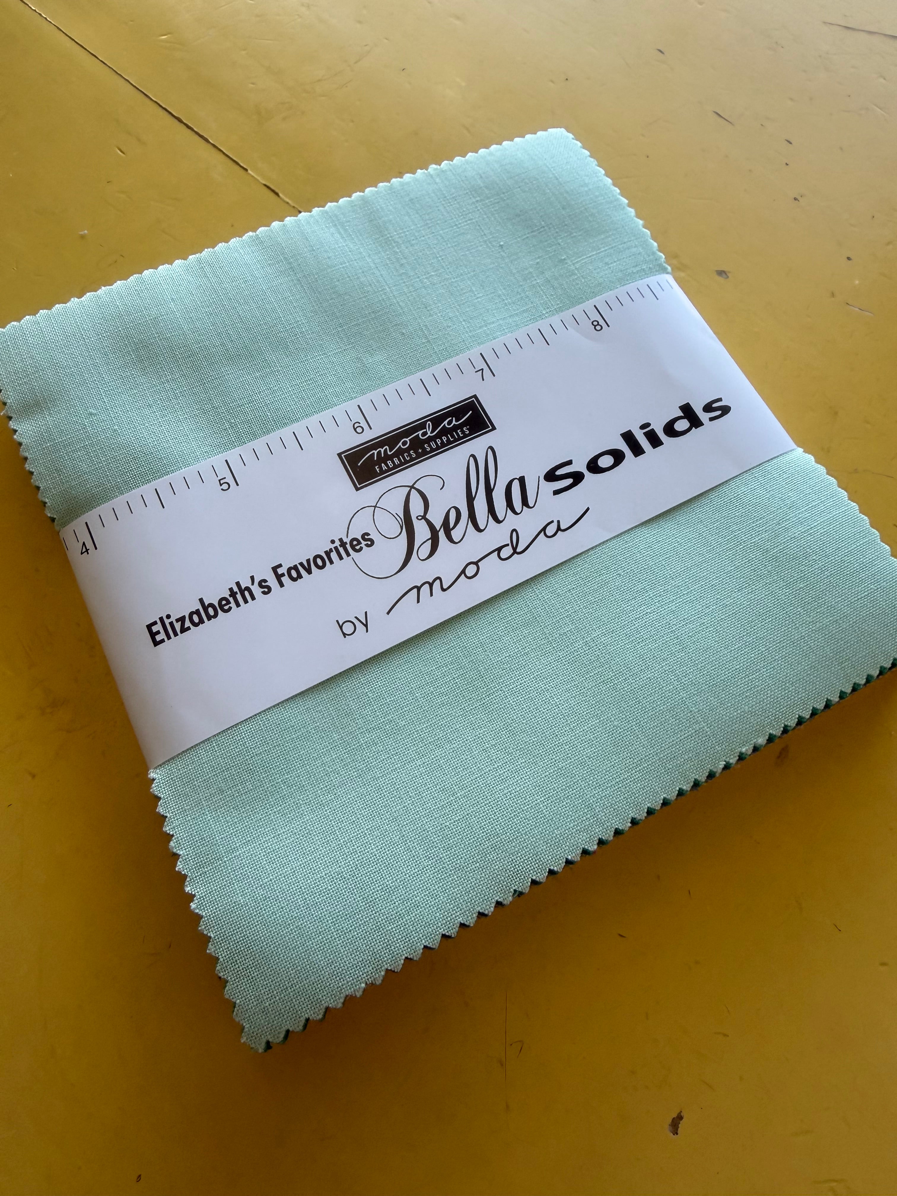 Bella Solids Charm Pack- Elizabeth’s Favorites for Moda