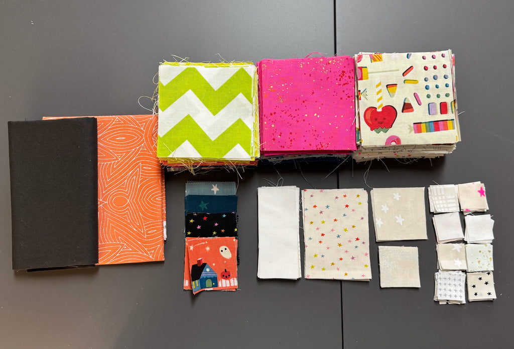 Precut Ghost Party Quilt Kit- Ready to Sew for Woolly Petals Pattern