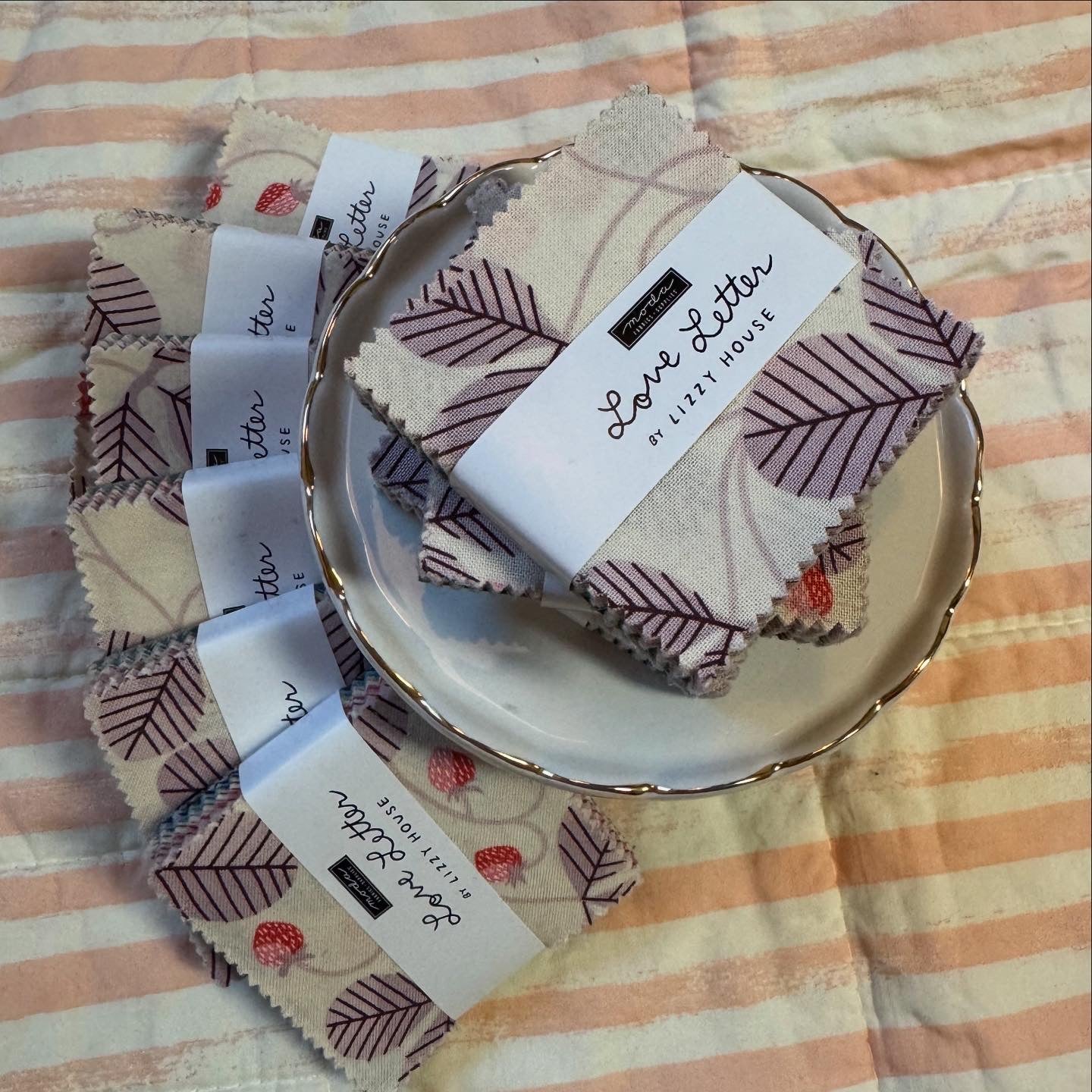 Love Letter Mini Charm Pack - 2.5” Squares by Lizzy House for Moda