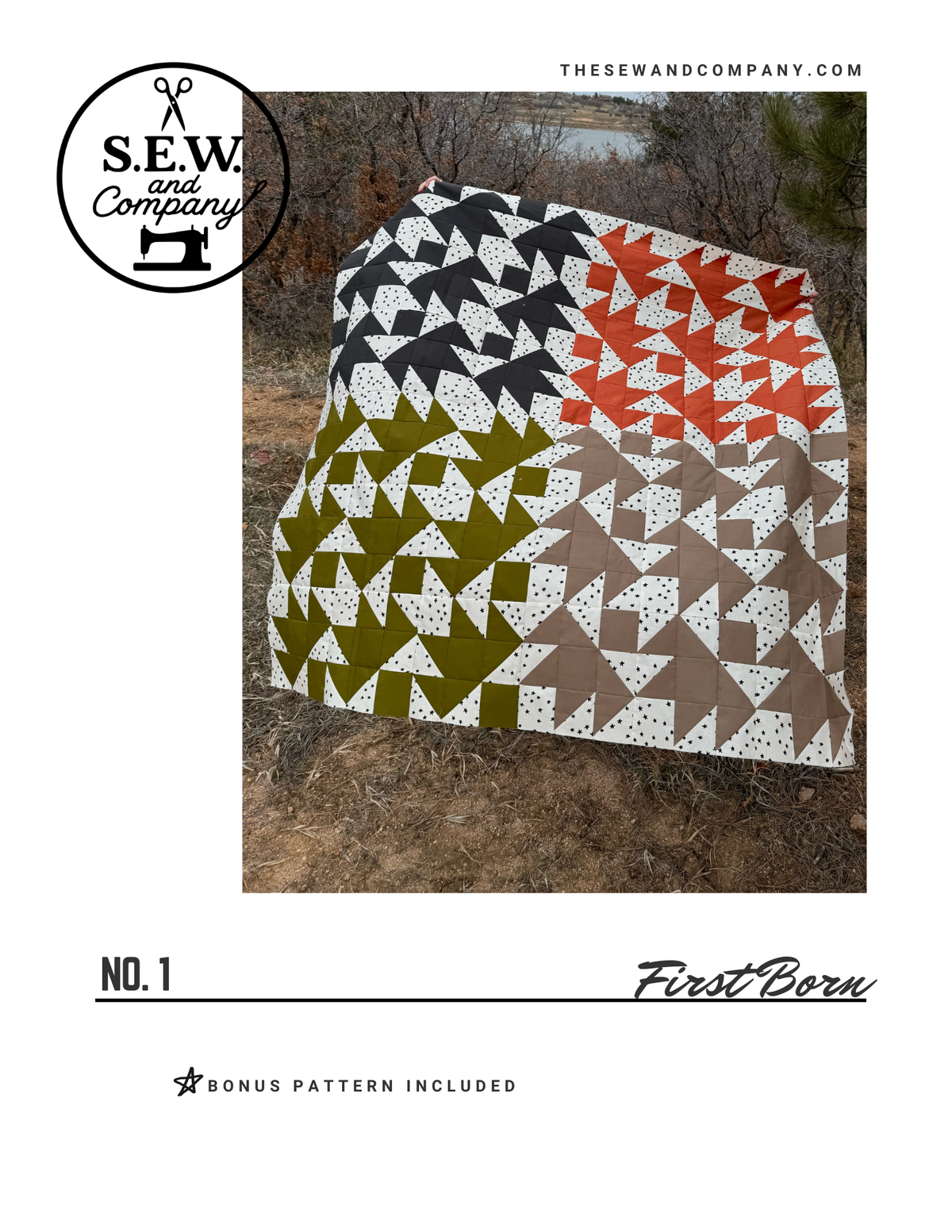 First Born Quilt Pattern – PDF Download, Confident Beginner Quilt Pattern
