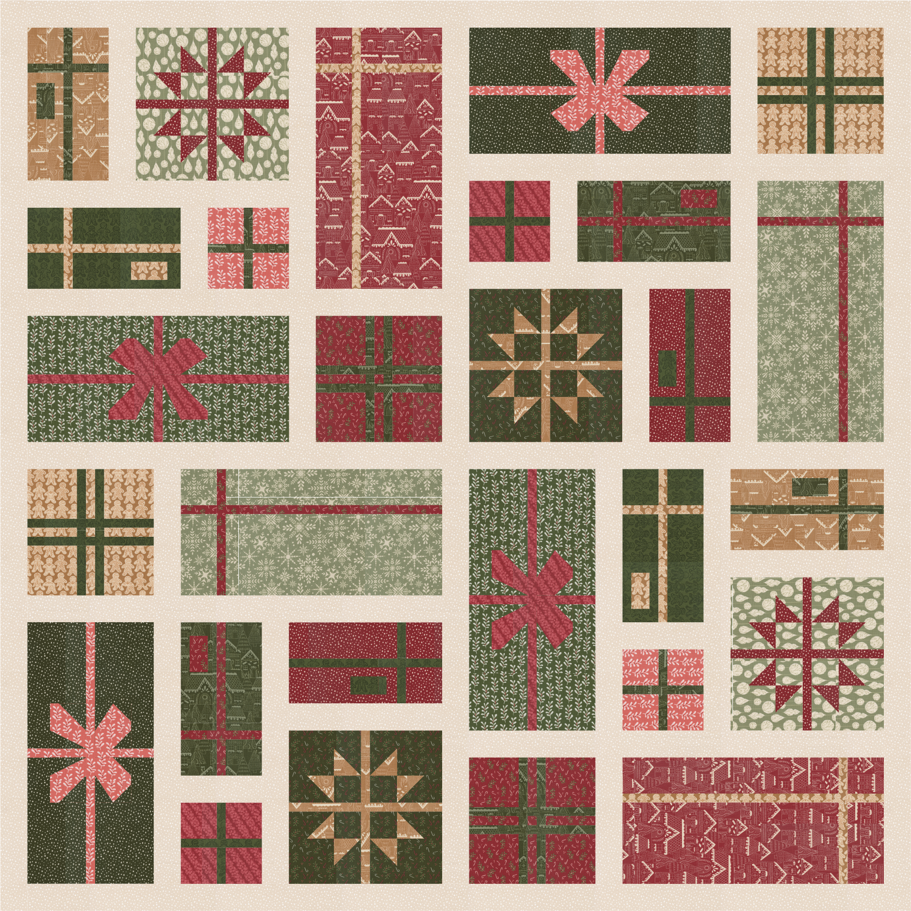 NEW Gingerbread Lane Fat Quarter Bundle | Kiley's Quilt Room