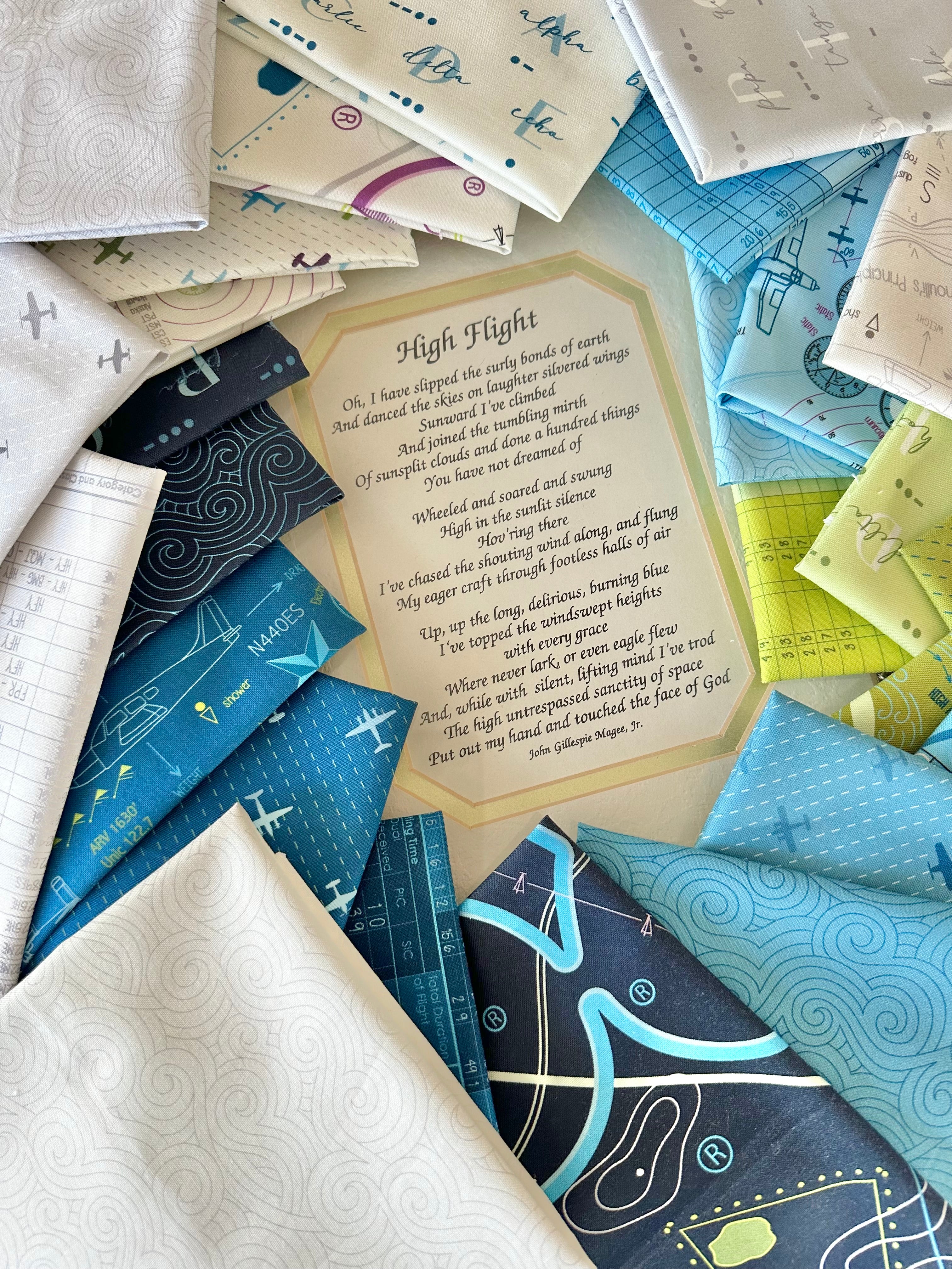 PREORDER Hight Flight - VFR Chart Novelty Map in Navy