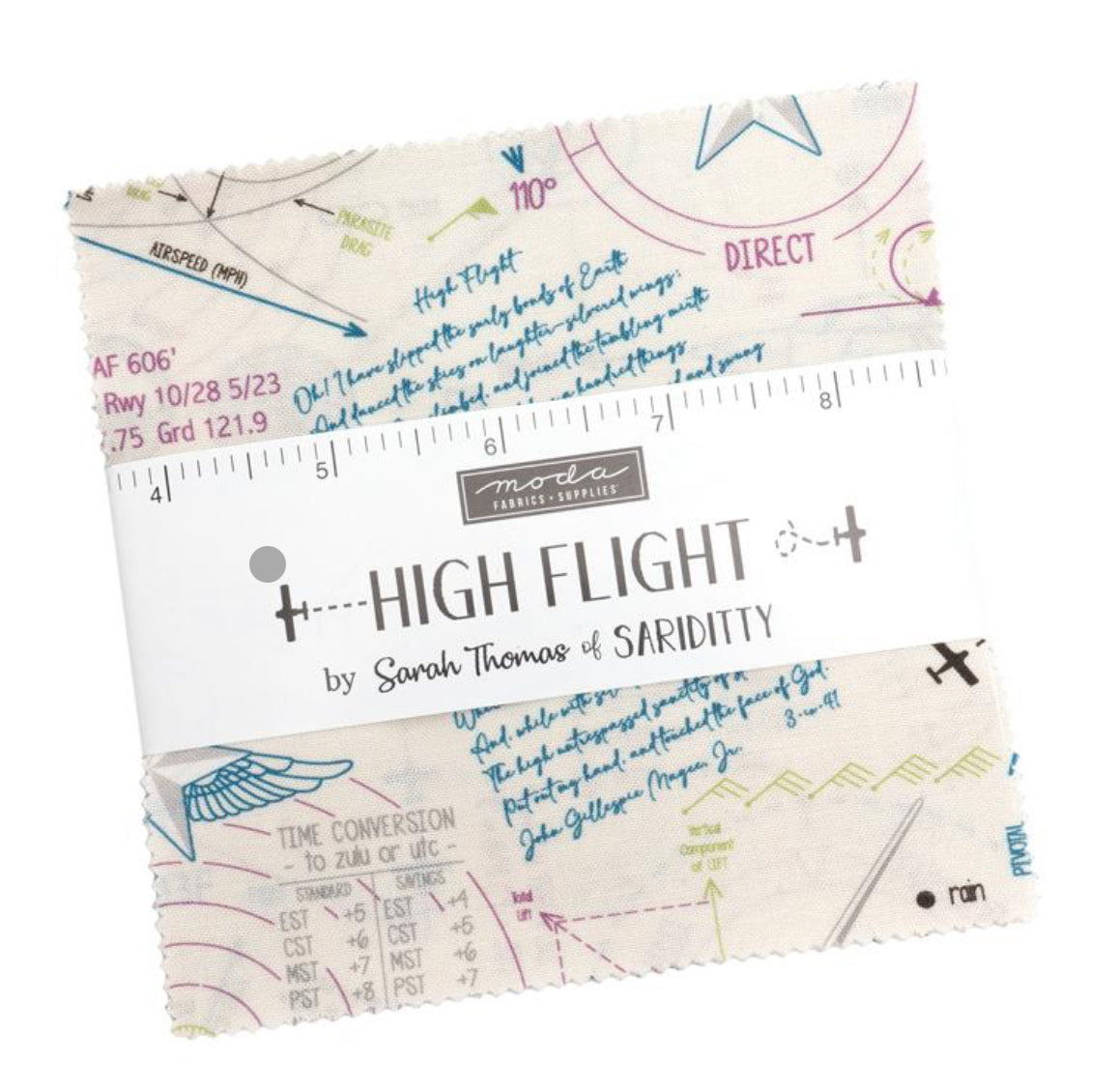 Moda High Flight Charm Pack – Sariditty for Moda Fabrics