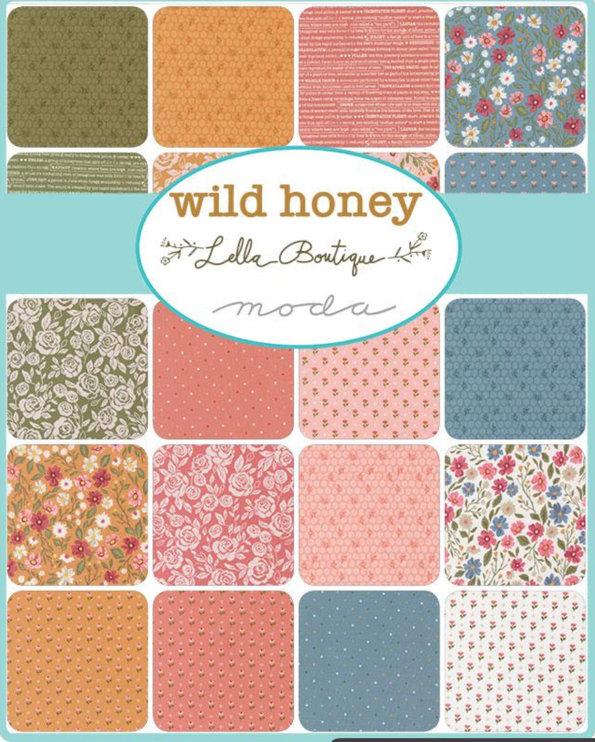 Wild Honey Charm Pack- LellaBoutique for Moda Fabrics