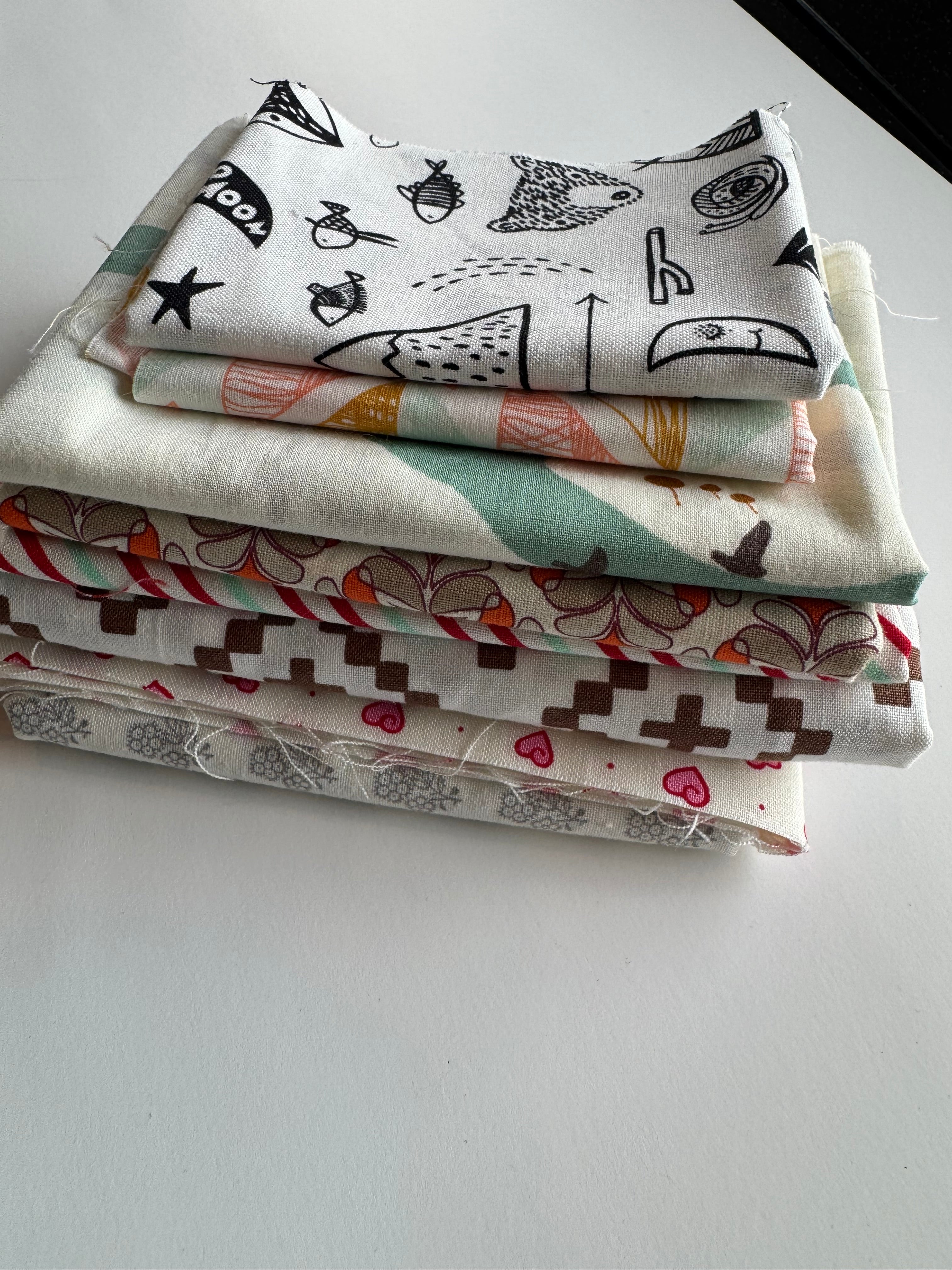 Higher Volume Scrap Pack- 8.3oz Bold & Bright Designer Fabric Bundle