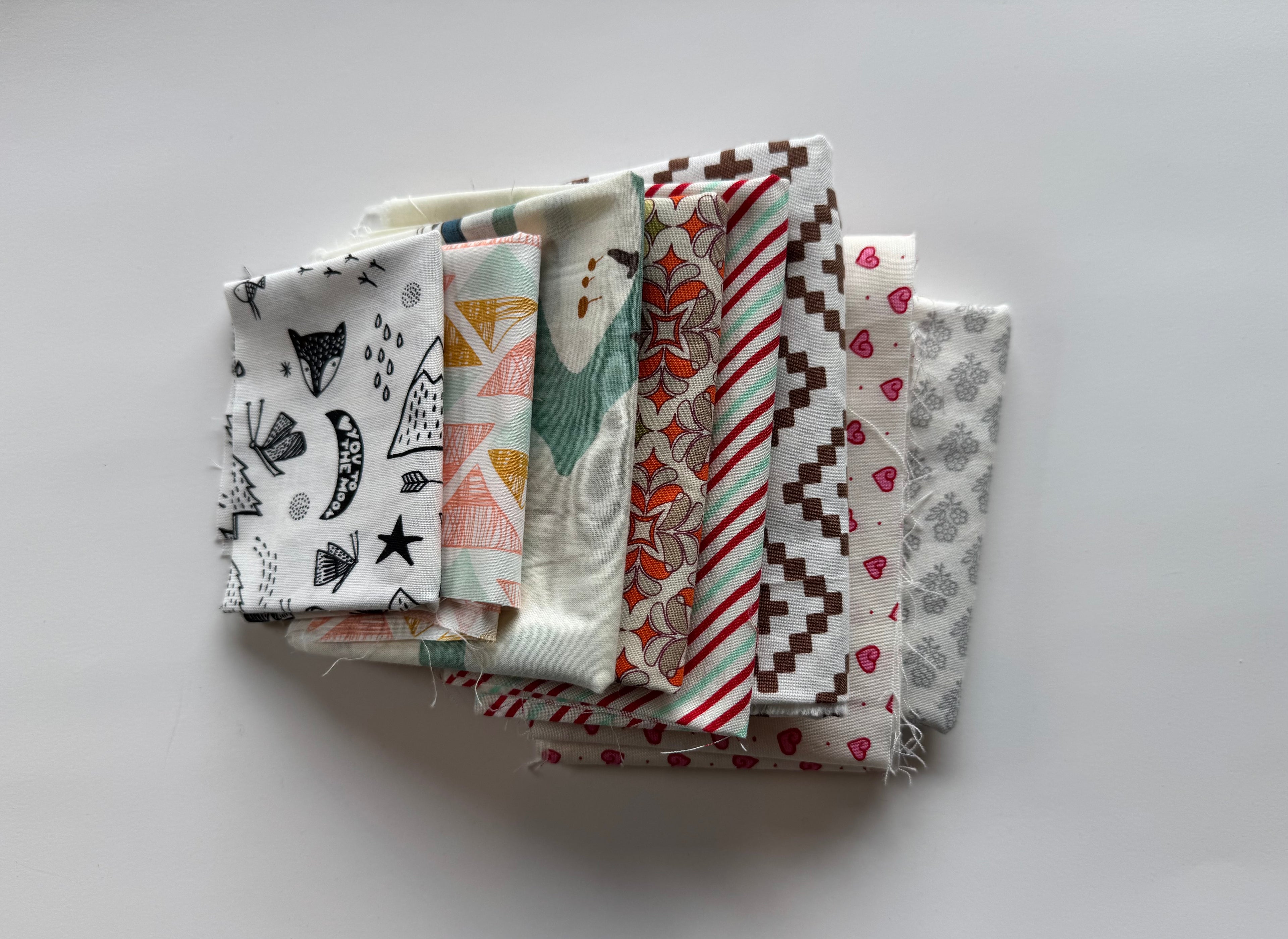 Higher Volume Scrap Pack- 8.3oz Bold & Bright Designer Fabric Bundle