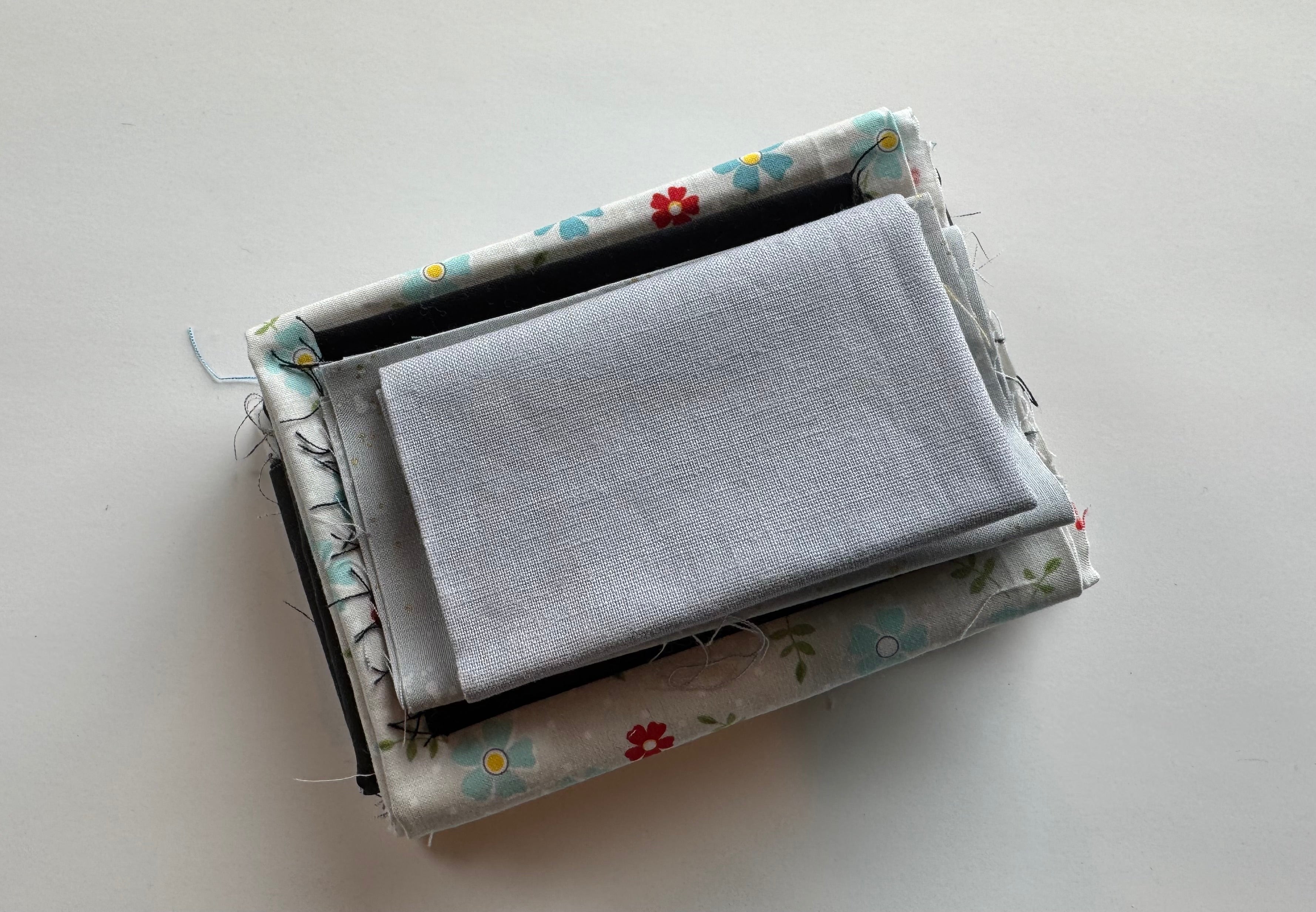 Thunderstorm Scrap Pack- 7oz Grey & Black Designer Fabric Bundle