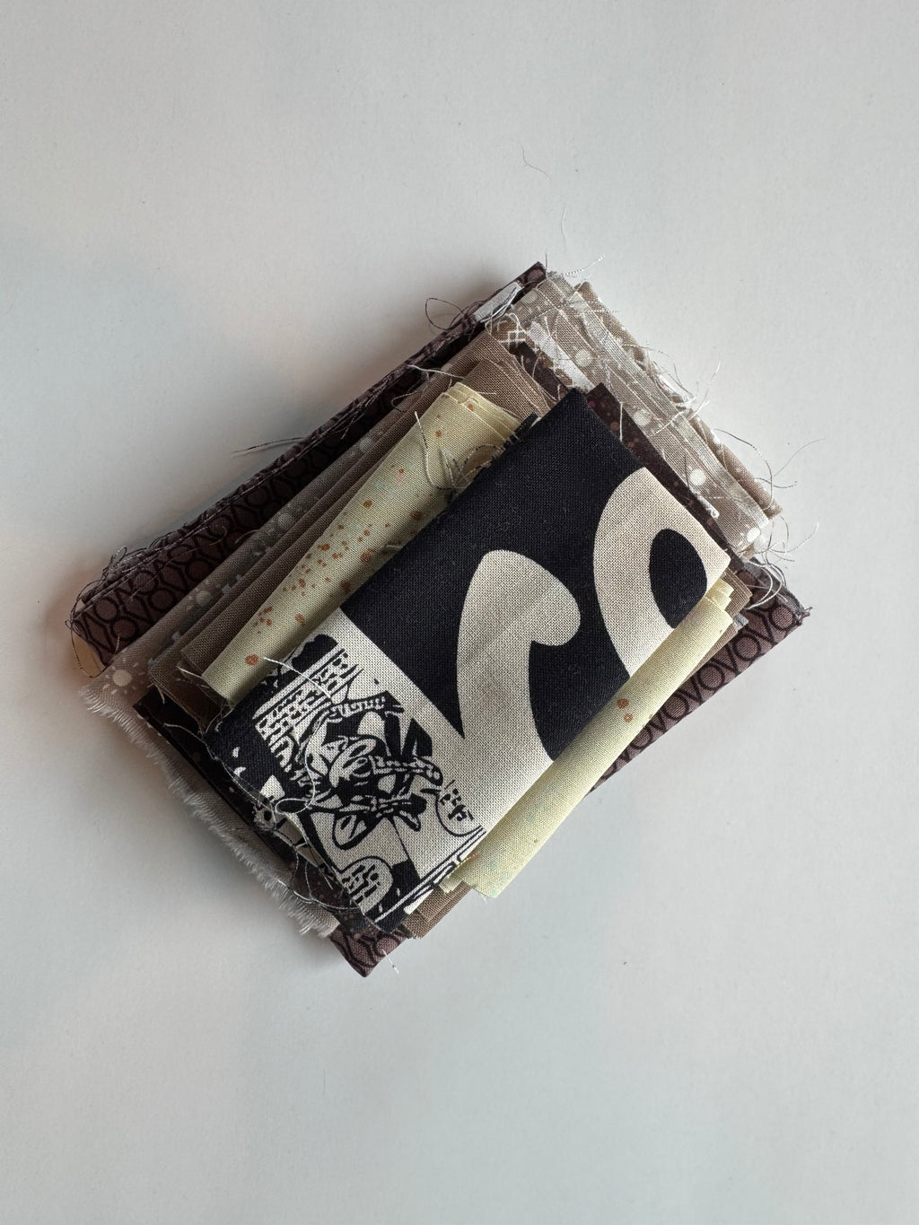 Sandy Beach Scrap Pack - 5.3 oz Tan & Brown Designer Fabric Bundle