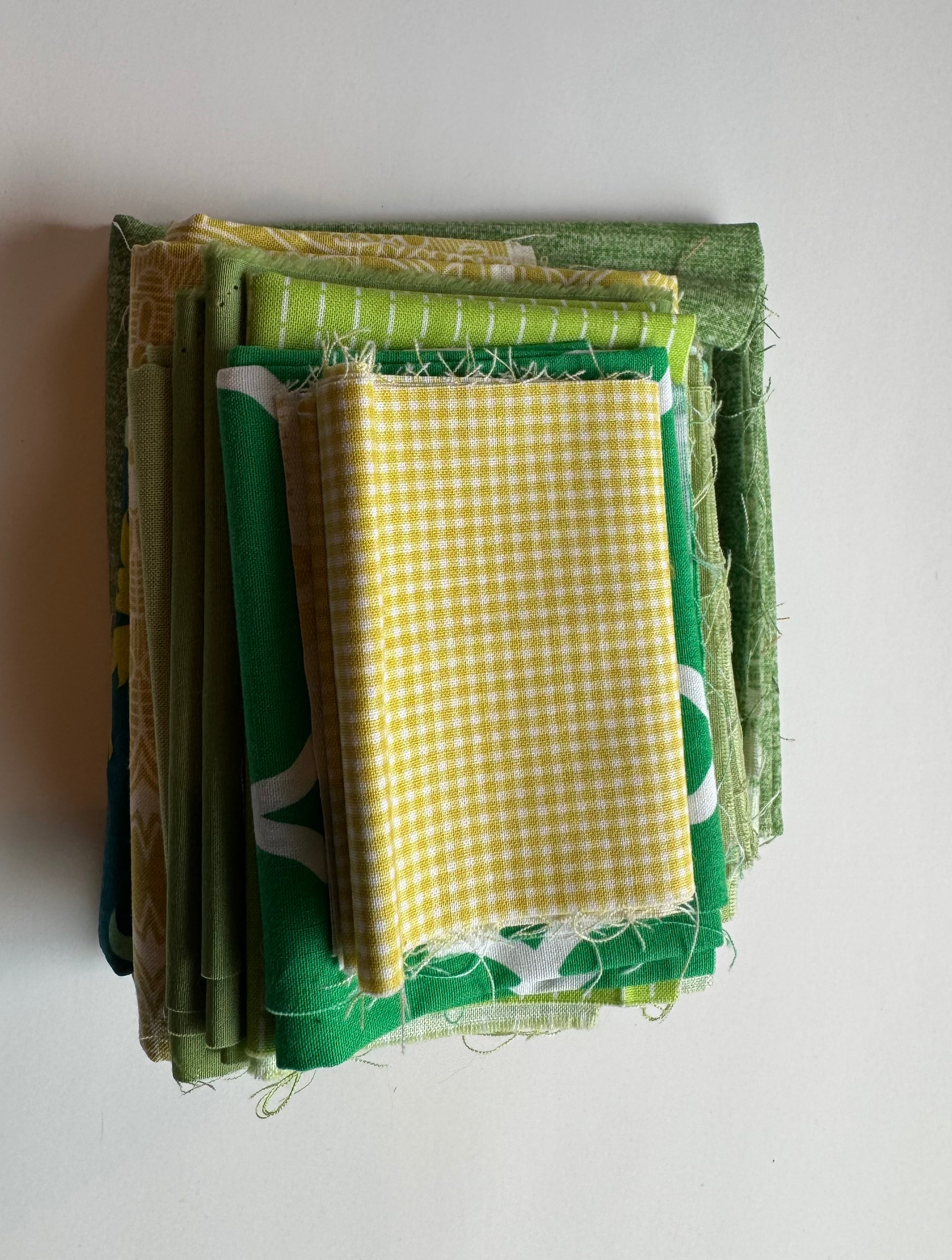 Fresh Cut Grass Scrap Pack - 11.3 oz Green Designer Fabric Bundle