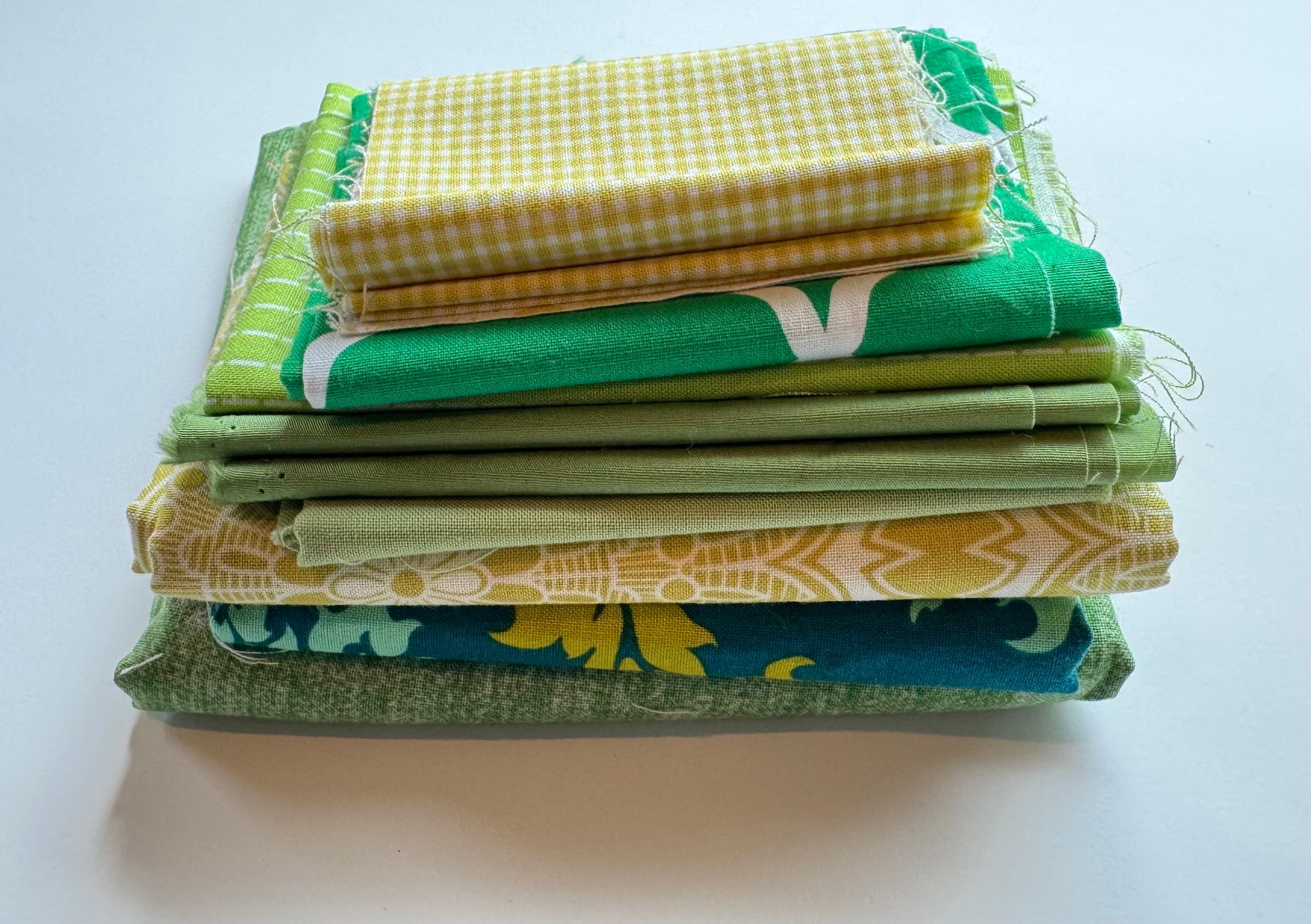 Fresh Cut Grass Scrap Pack - 11.3 oz Green Designer Fabric Bundle