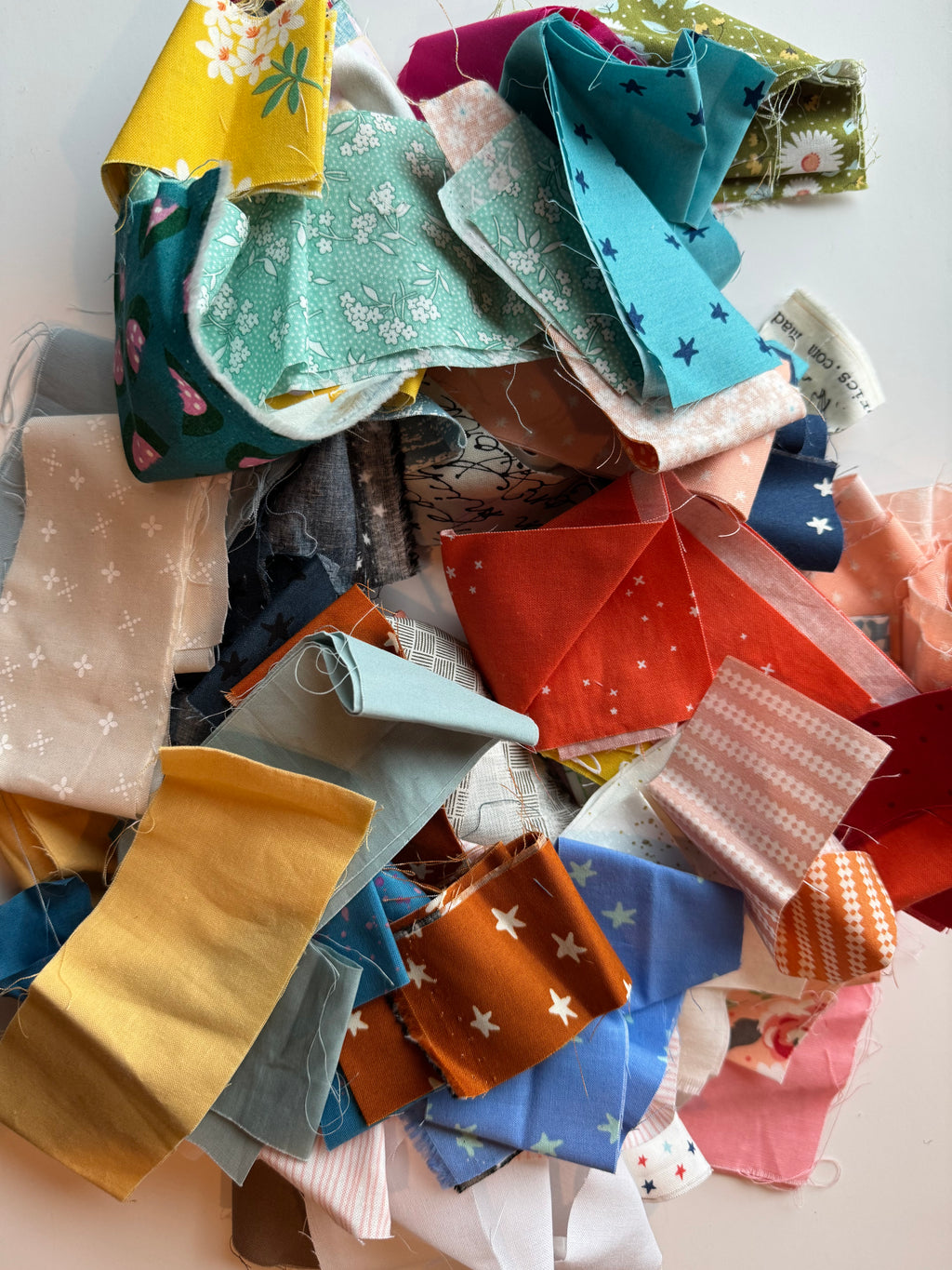 Precut Strips Scrap Bag - 12.2oz of Quilting Strips (Many WOF Designer Cuts)