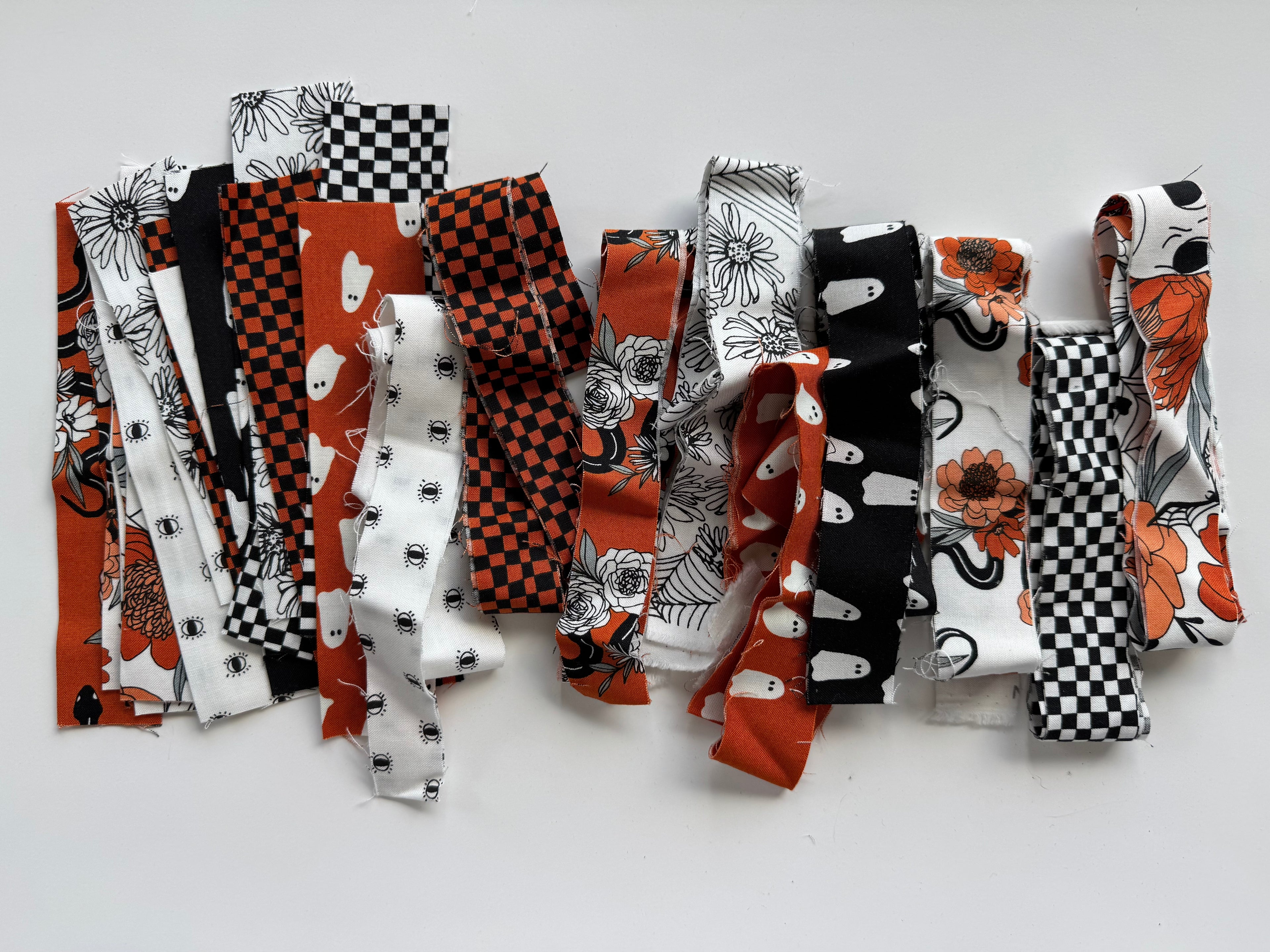 Noir Scrap Bag - 3.2oz Spooky Strips by Alli K. For  Moda Fabrics