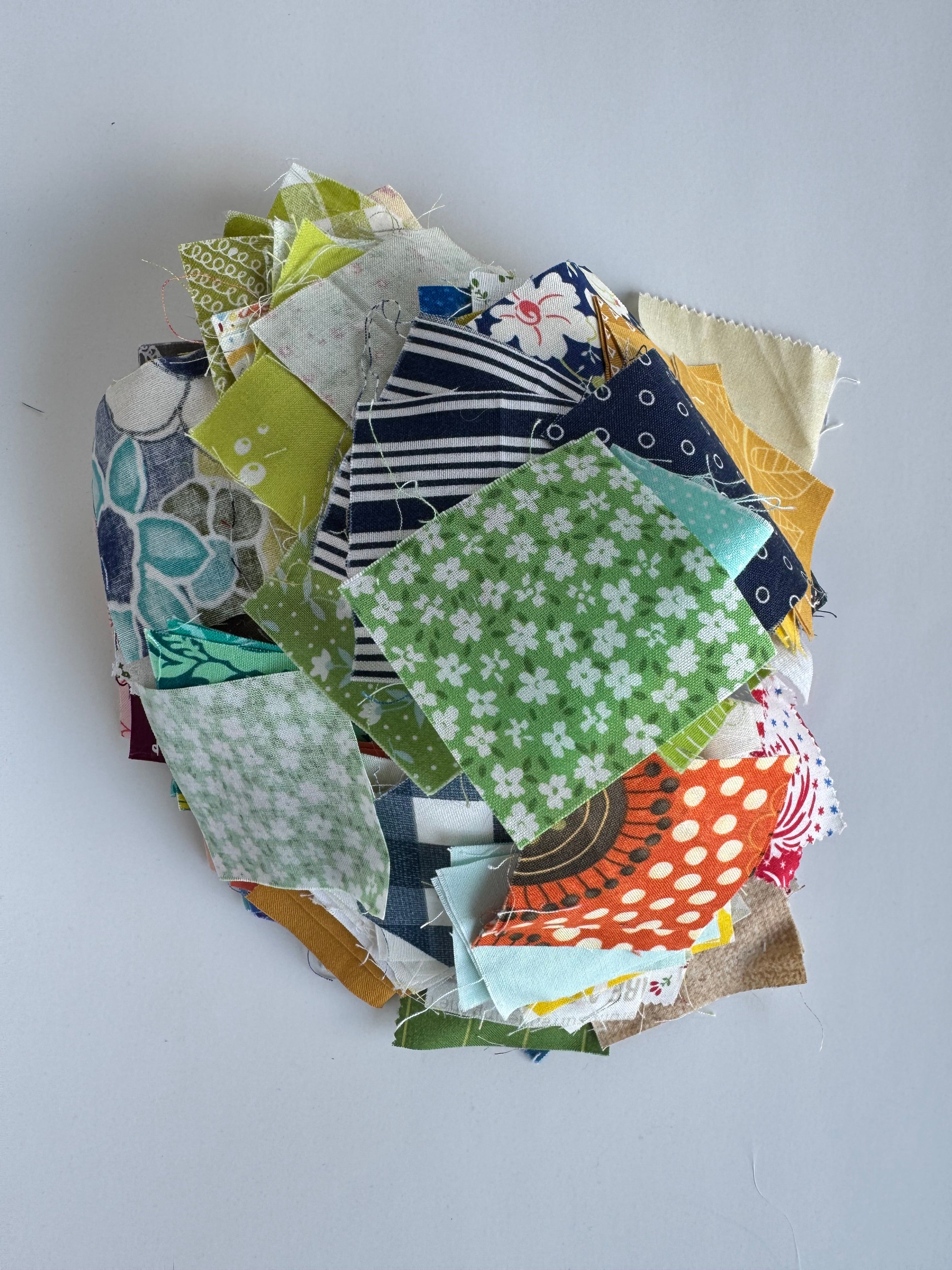 Precut 2.5” Squares Scrap Bag A- Mini Charm Scrap Pack