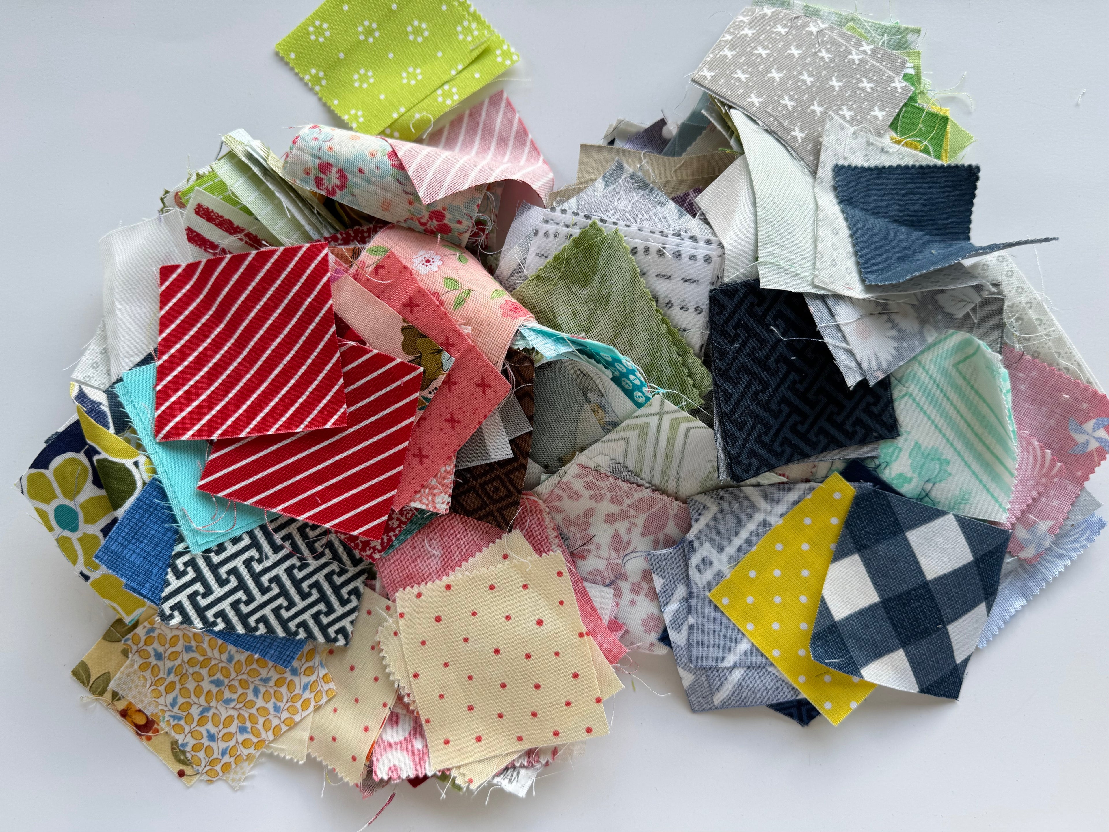 Precut 2.5inch Squares Scrap Bag B- Mini Charm Scrap Bag
