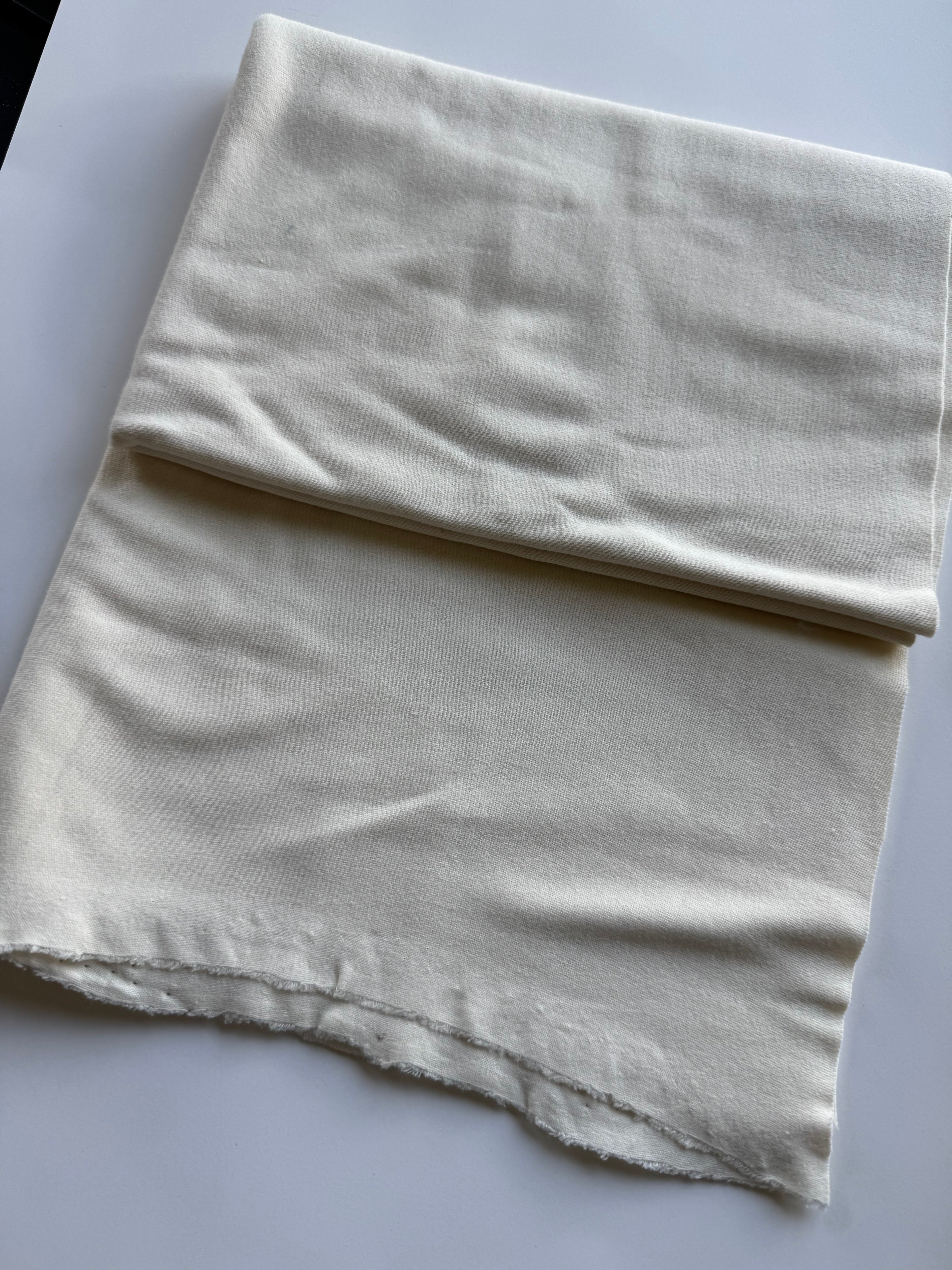 Off-White Cotton Jersey Knit - Half Yard
