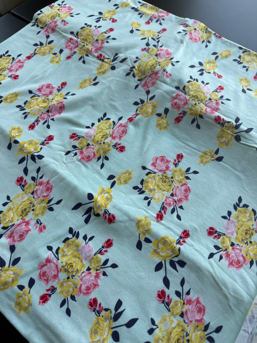 Riley Blake Floral Cotton Jersey Knit - 2 Yards
