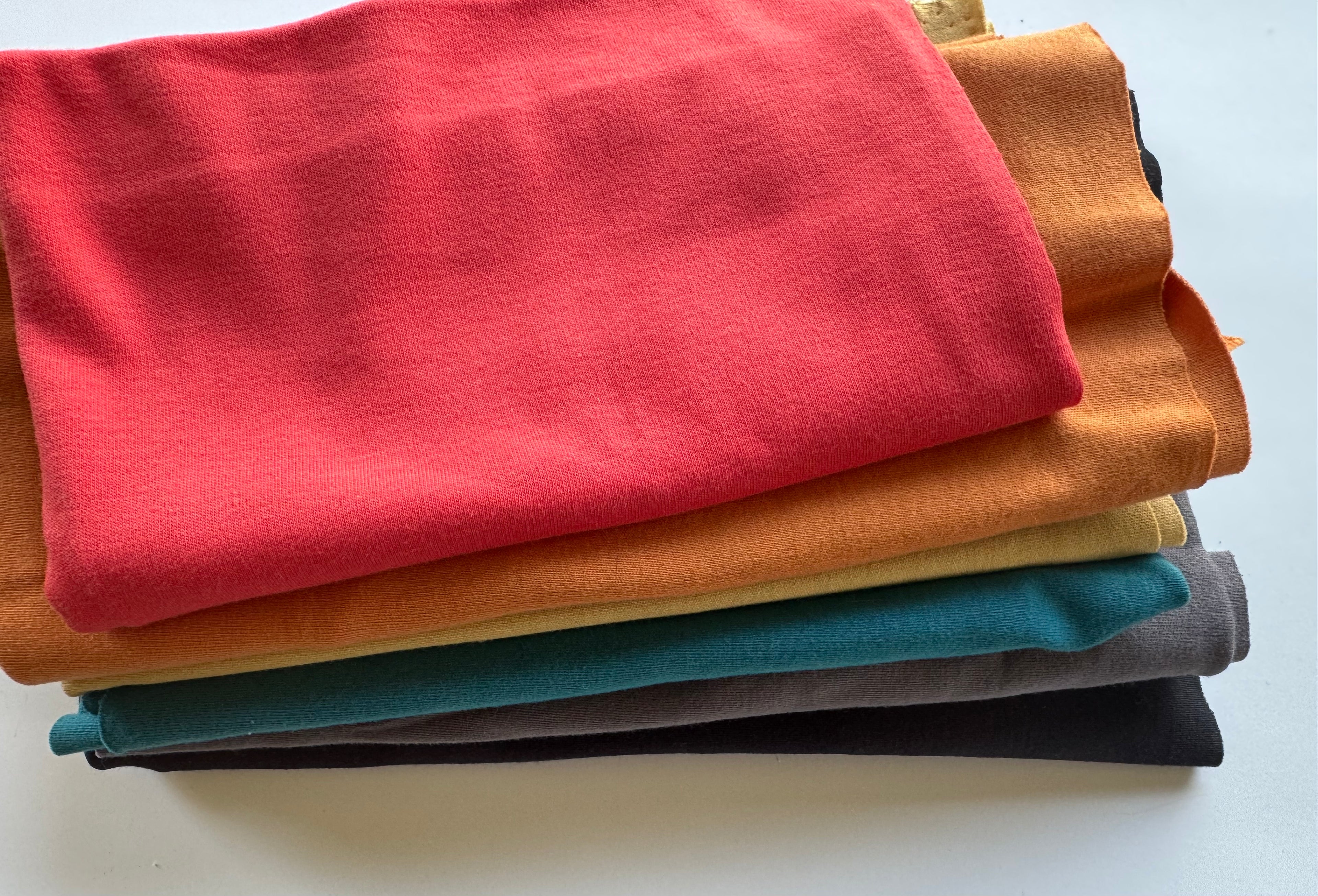 Solid Jersey Knit Scrap Pack - Cotton Knit Fabric for Baby Items & More